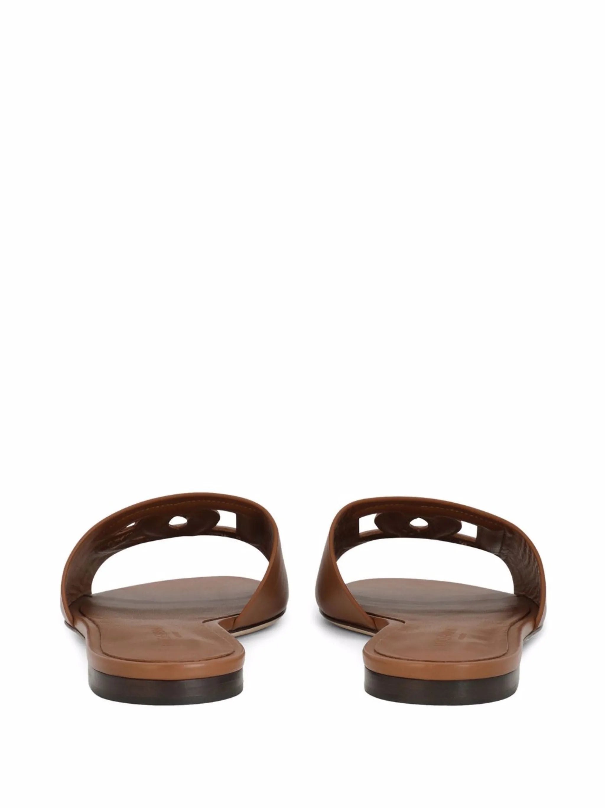 DG Logo leather sandals