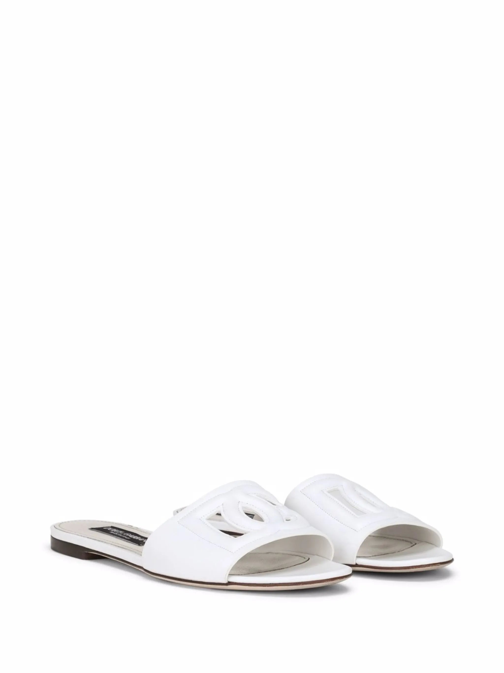 logo-cutout sandals