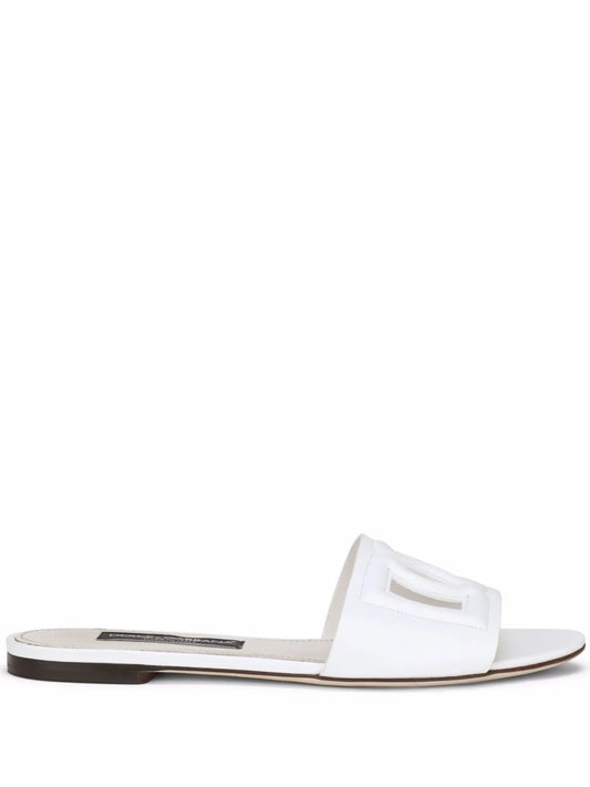 logo-cutout sandals