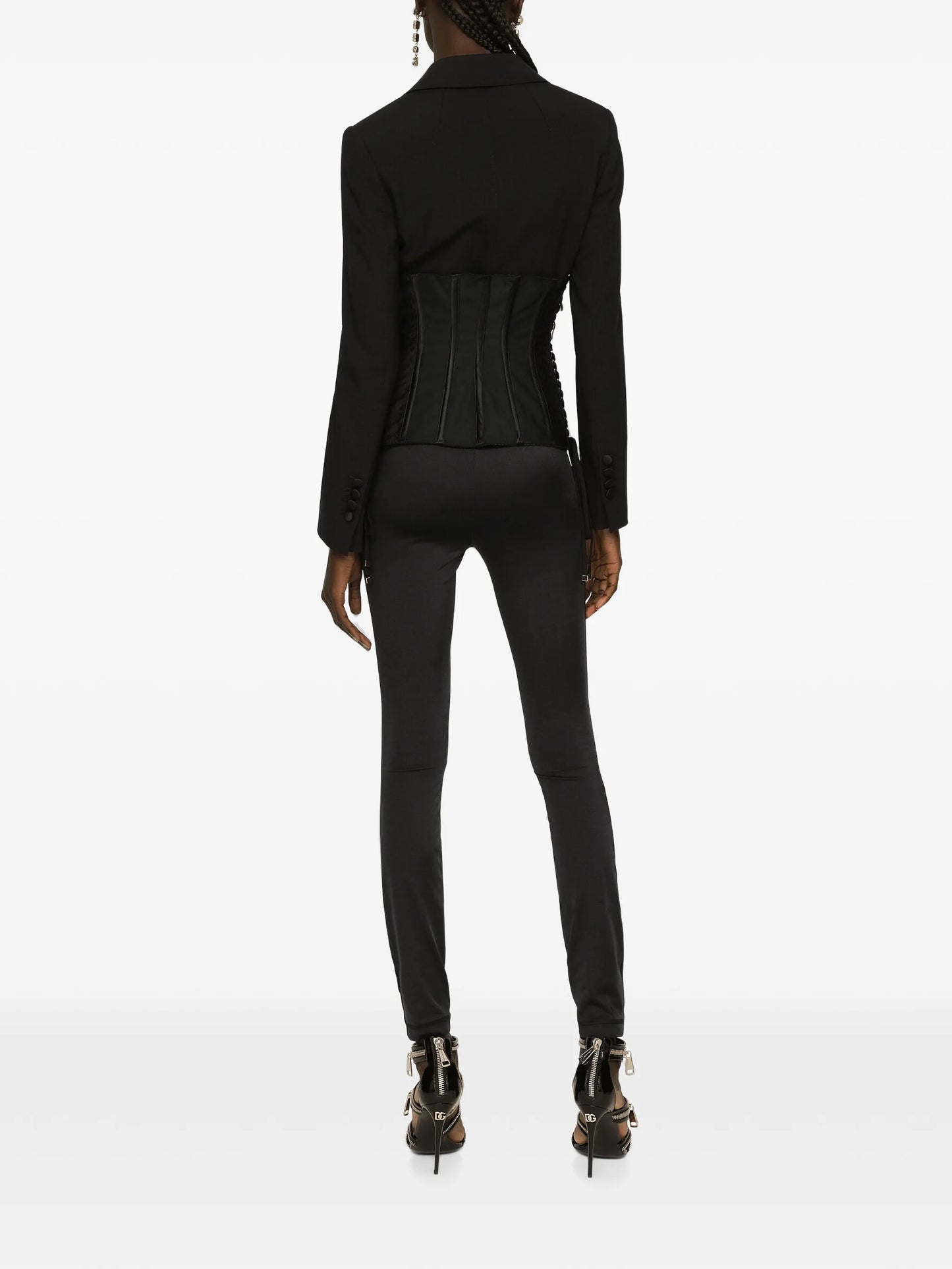 lace-up bustier jacket