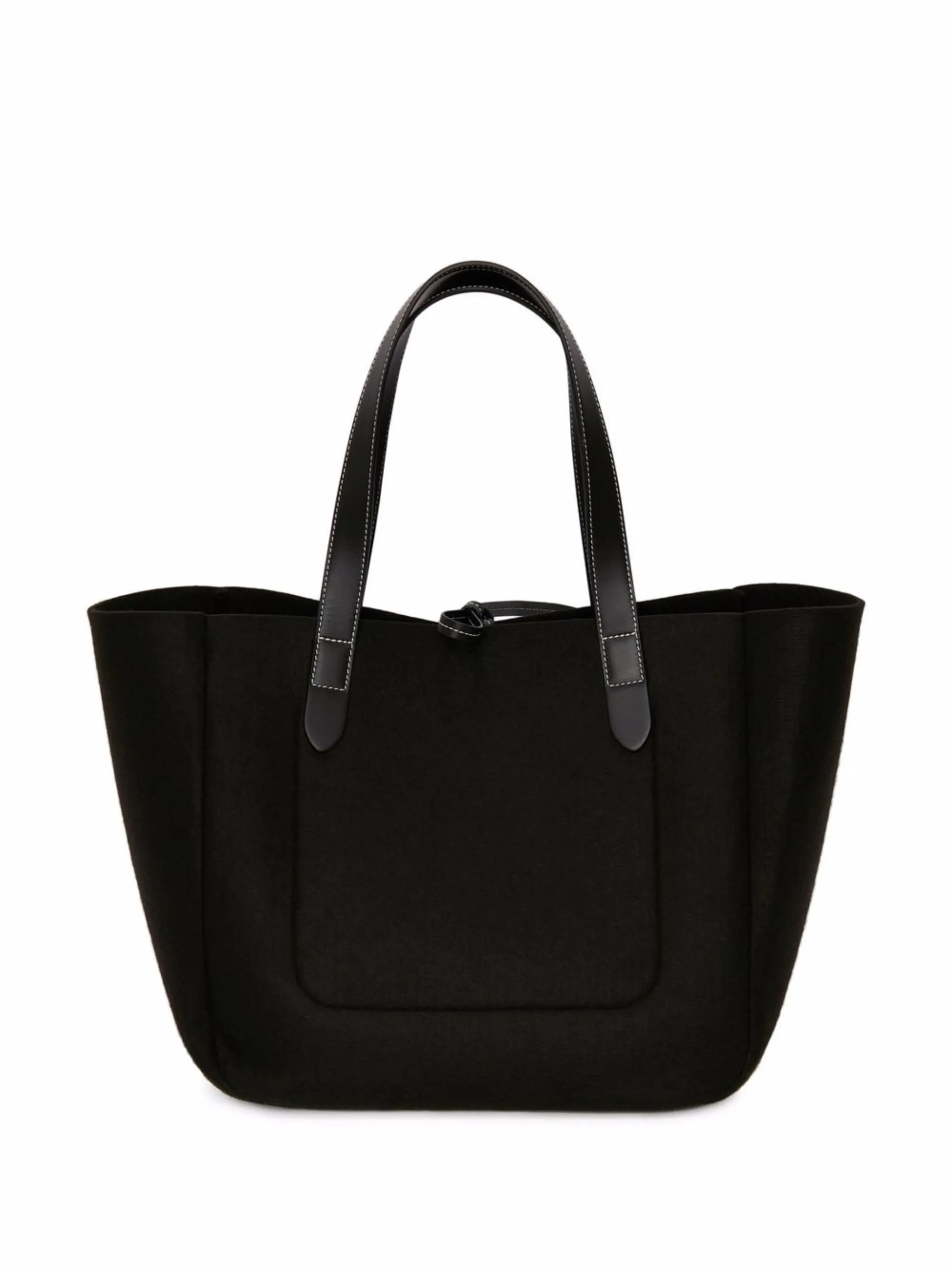 Belt embroidered logo tote bag