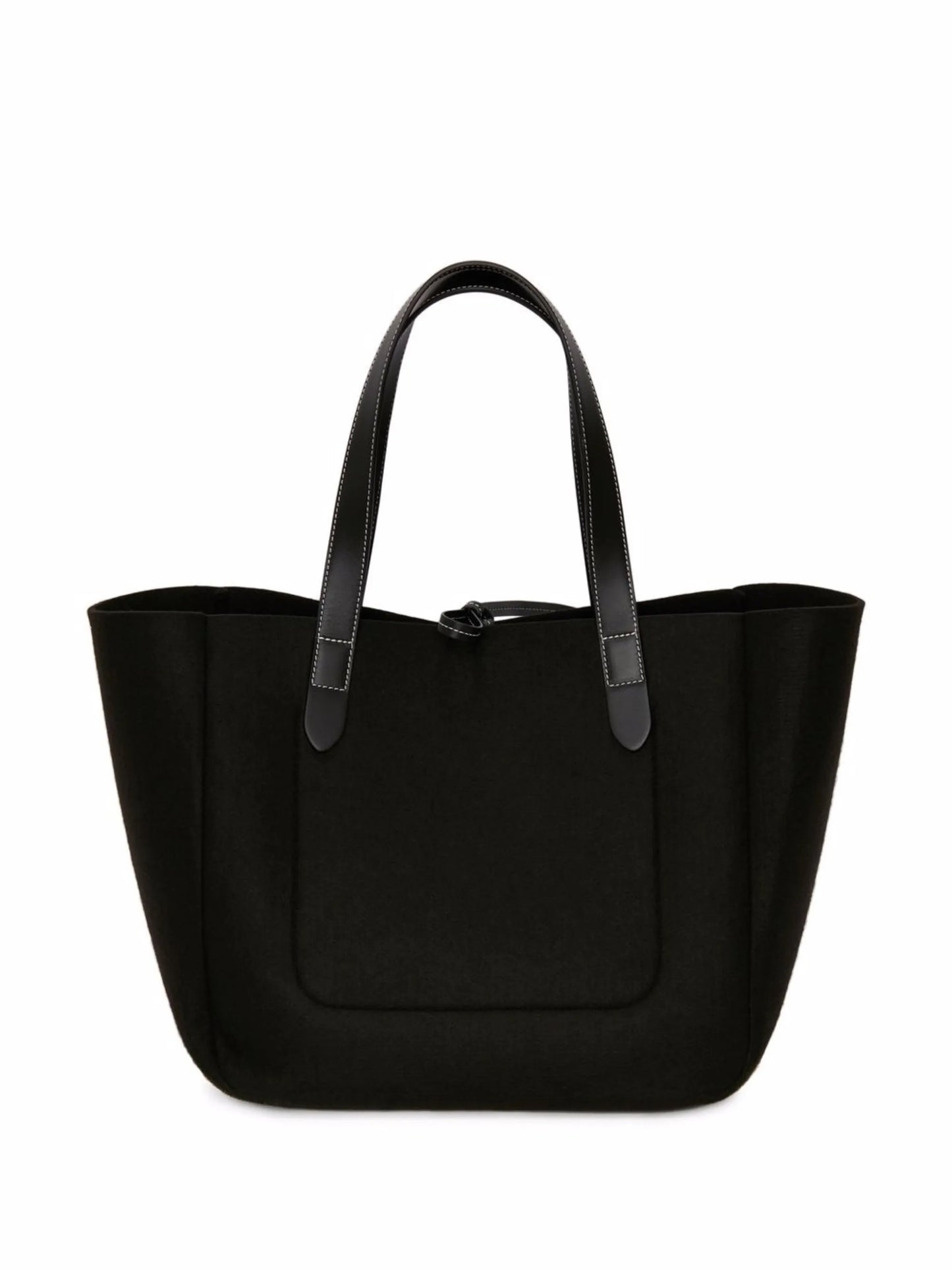 Belt embroidered logo tote bag
