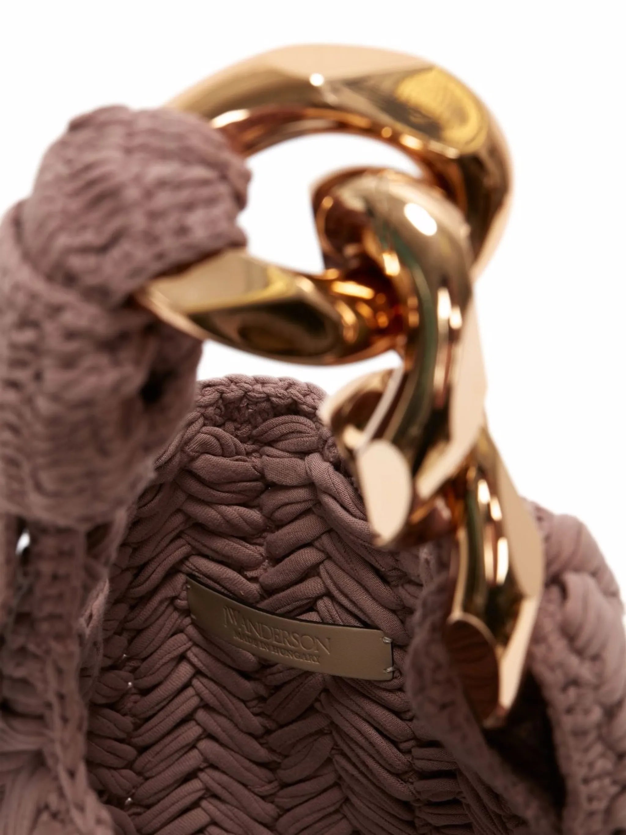 Chain  knitted shoulder bag