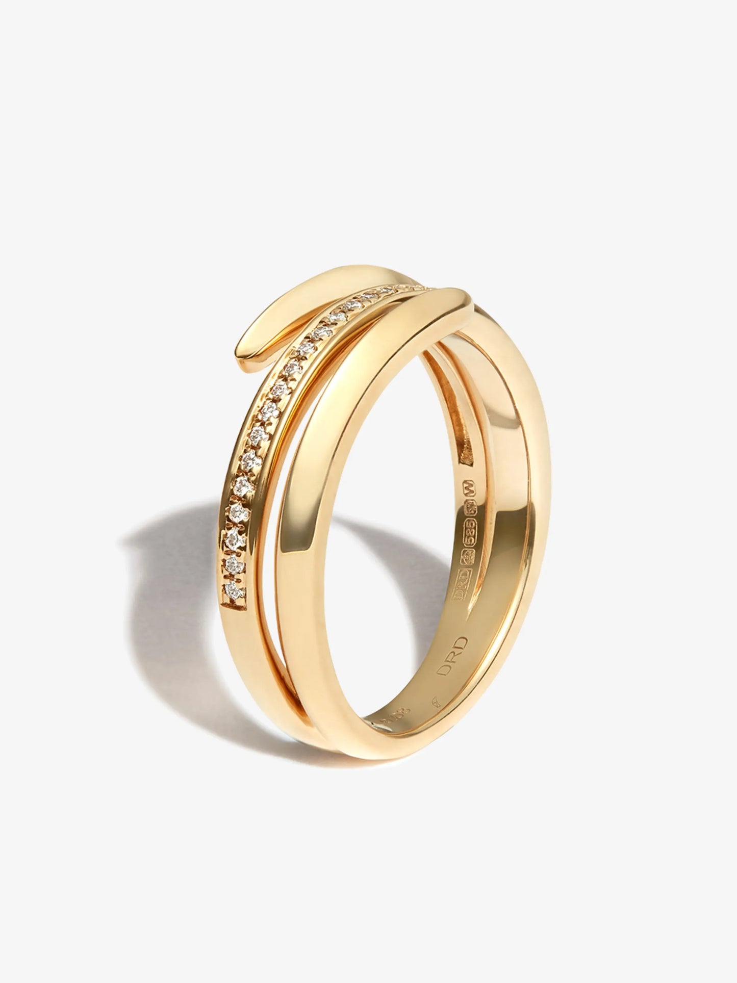 14kt yellow gold Reese Brooklyn diamond ring
