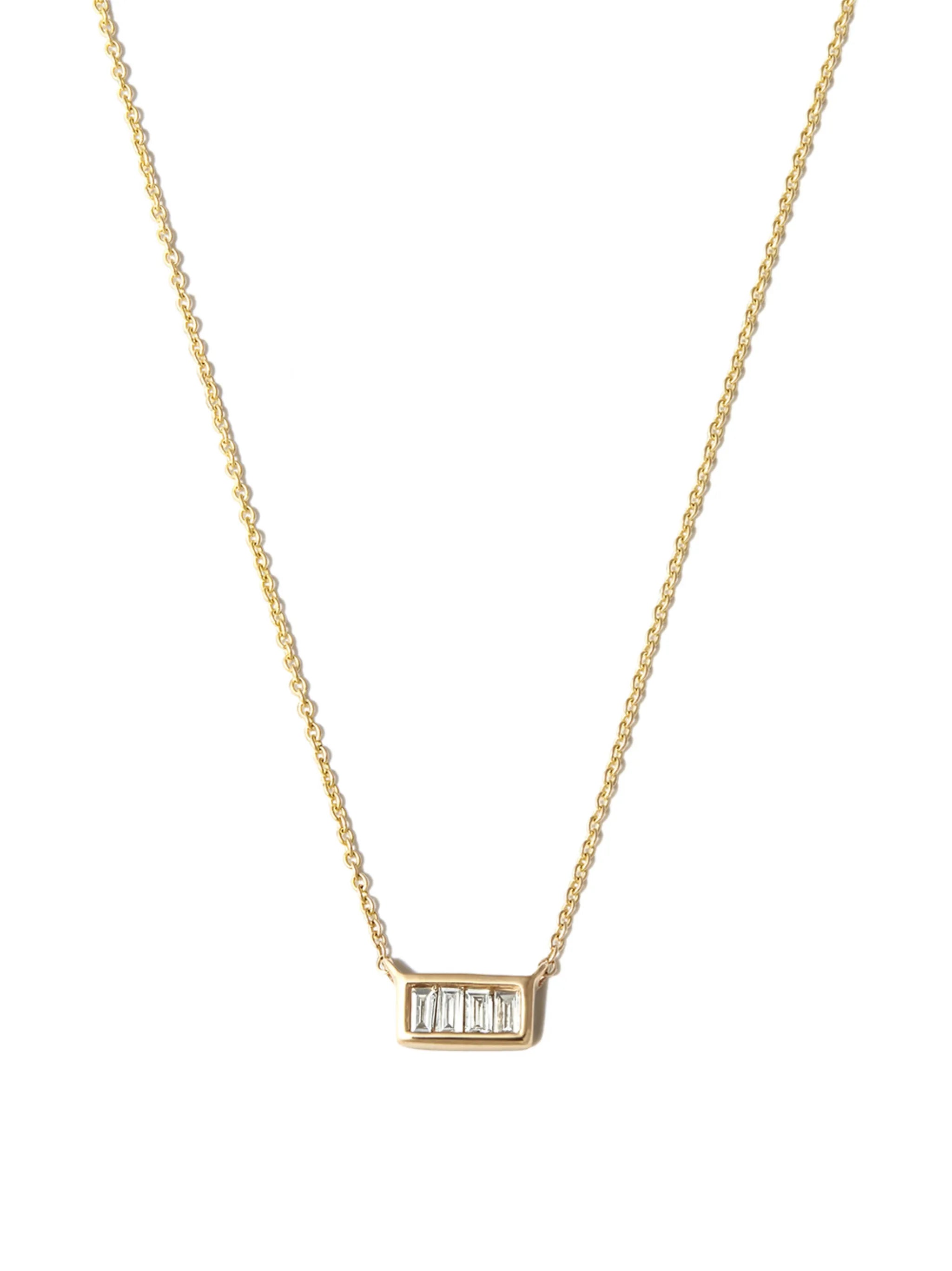 14kt yellow gold Sadie diamond necklace