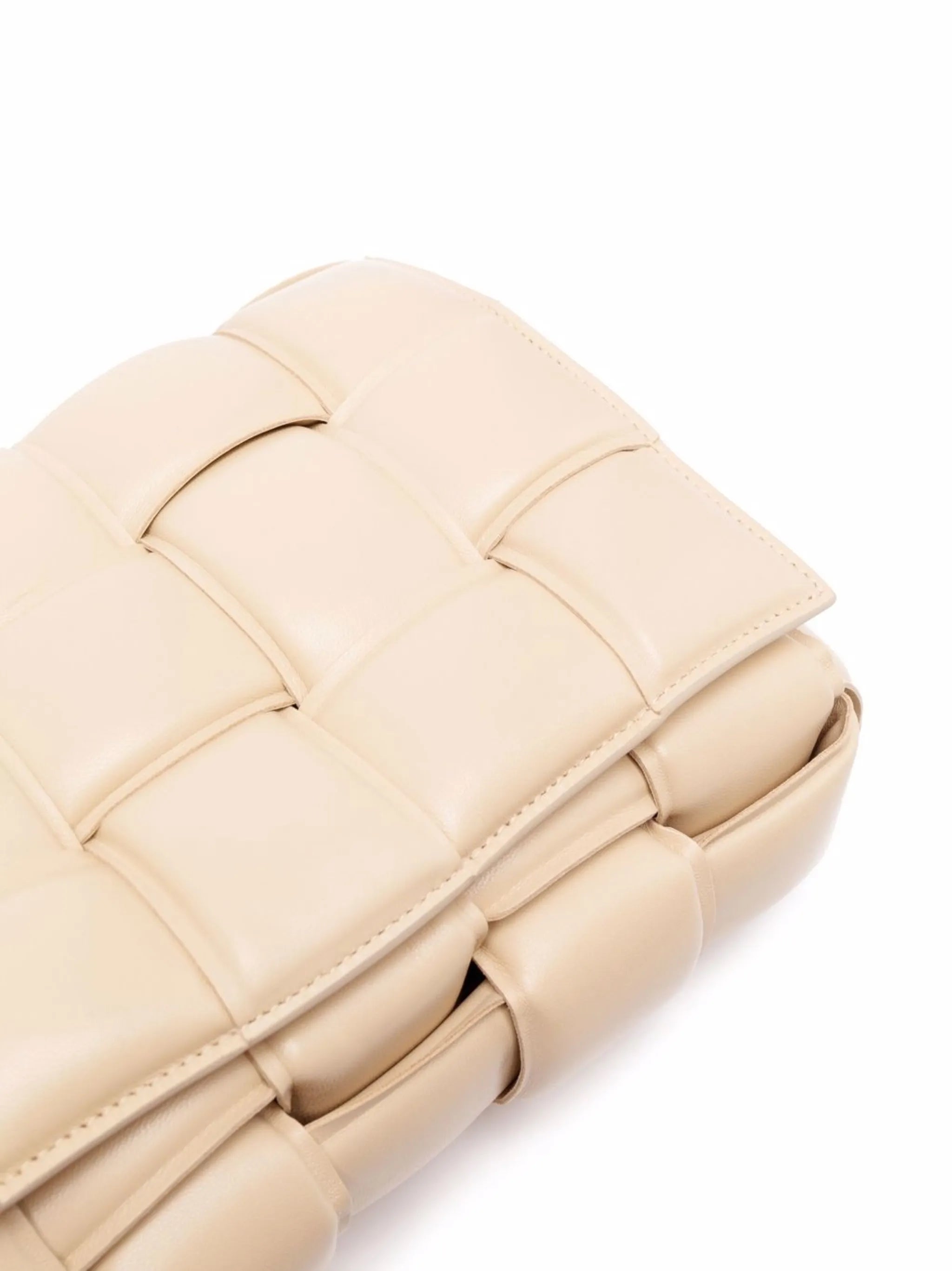 Cassette padded shoulder bag