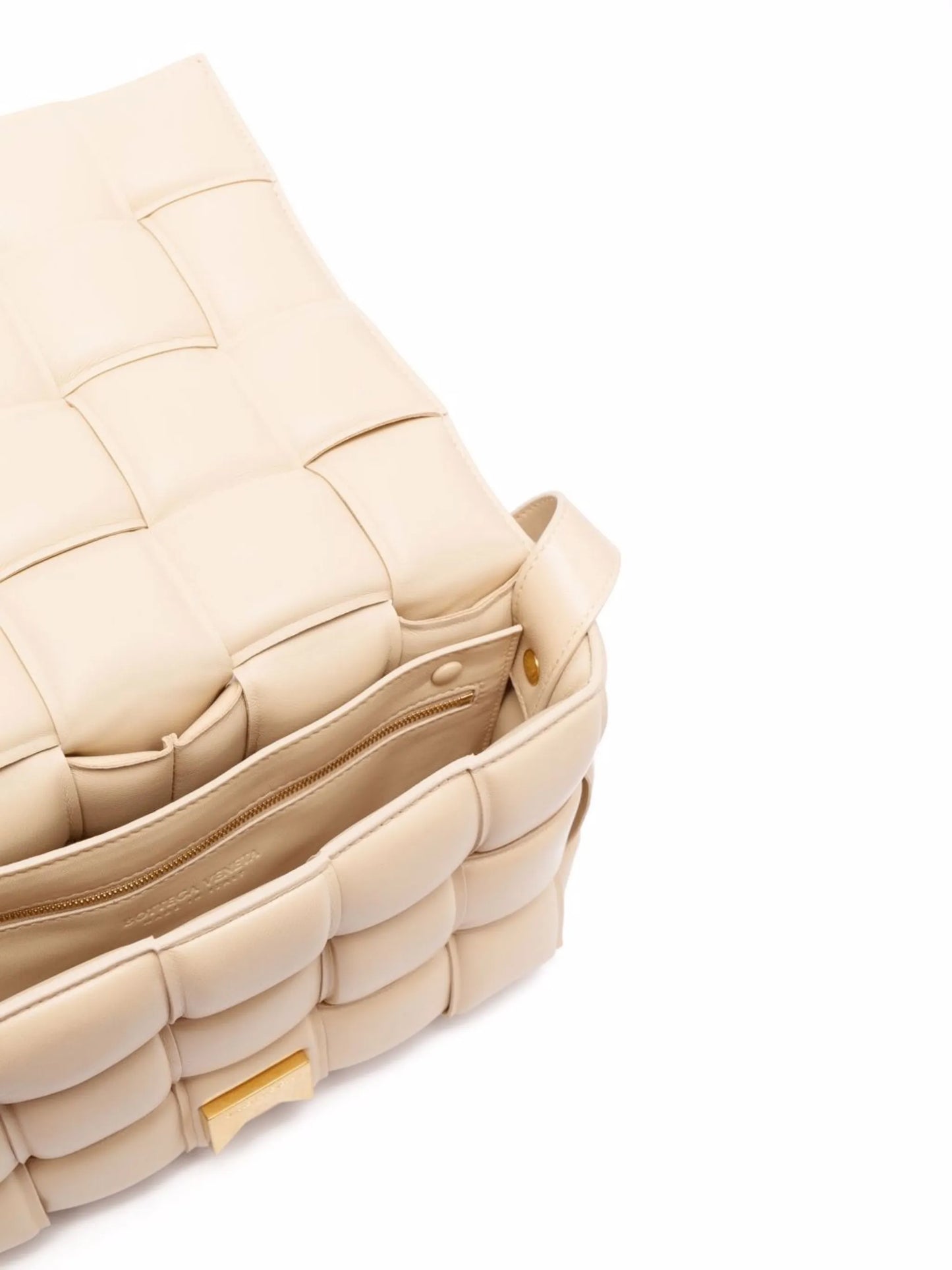 Cassette padded shoulder bag