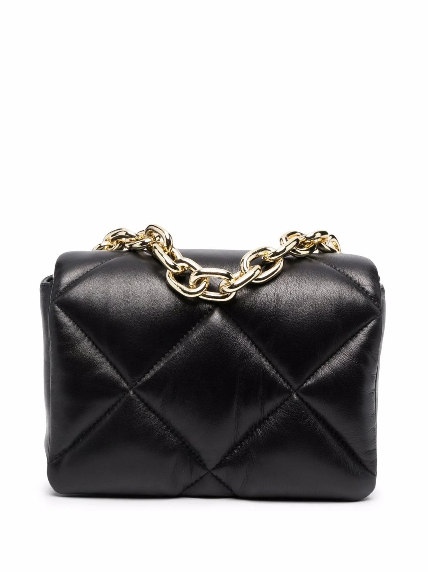 quilted leather tote bag