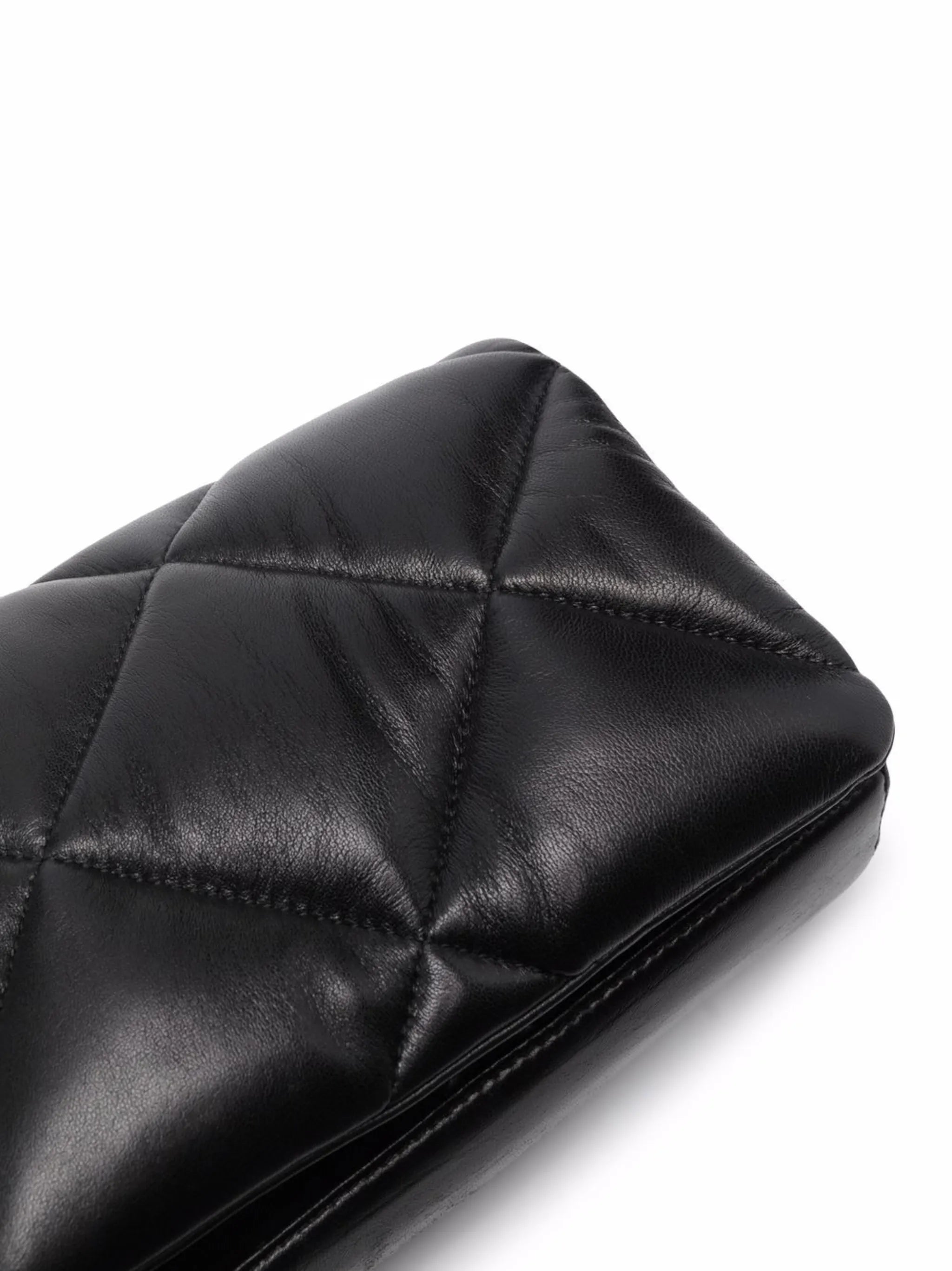 quilted leather tote bag