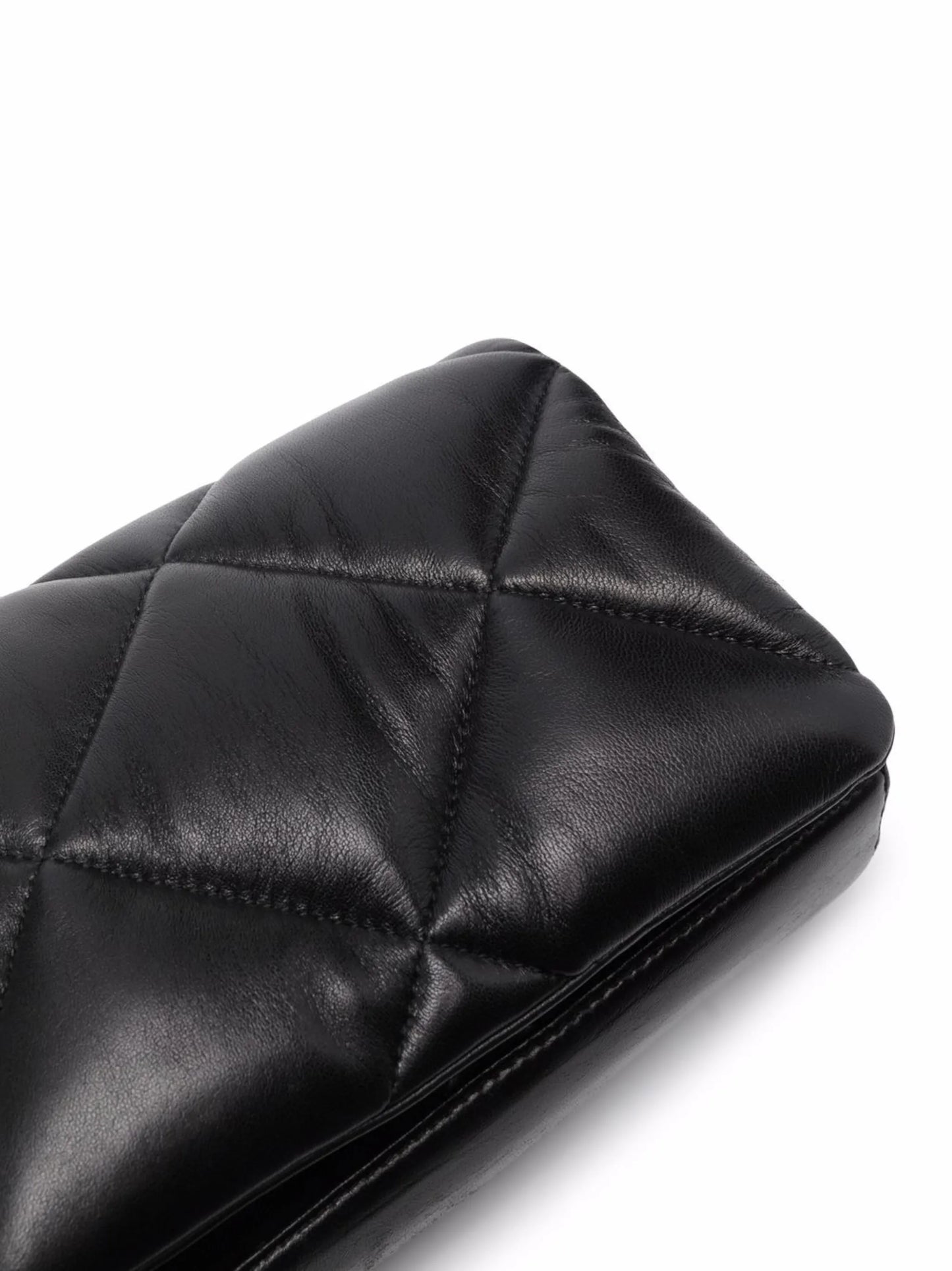 quilted leather tote bag