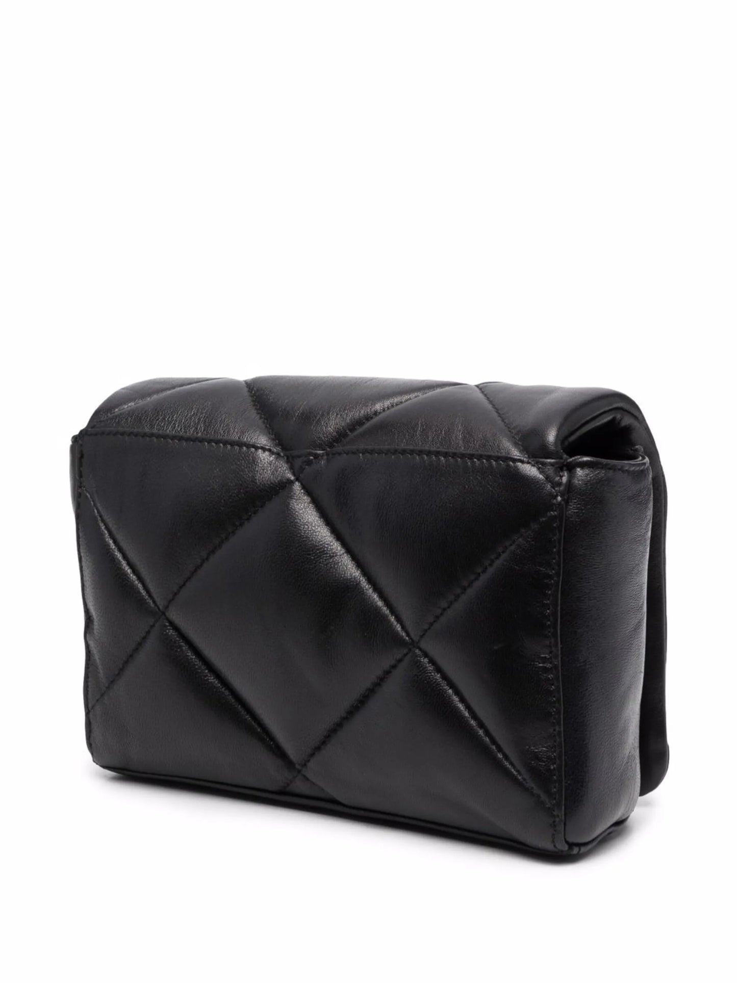 quilted leather tote bag