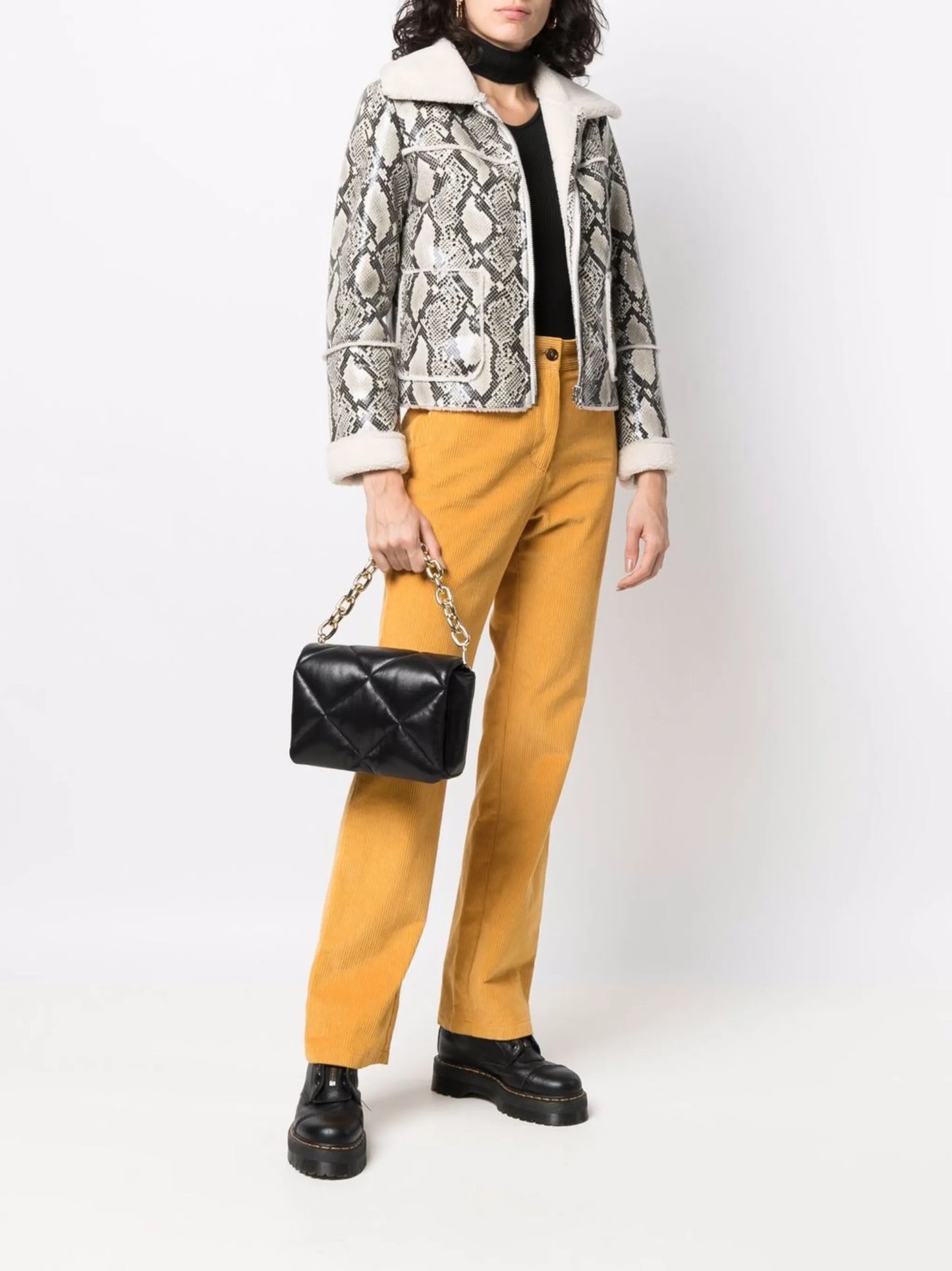 quilted leather tote bag