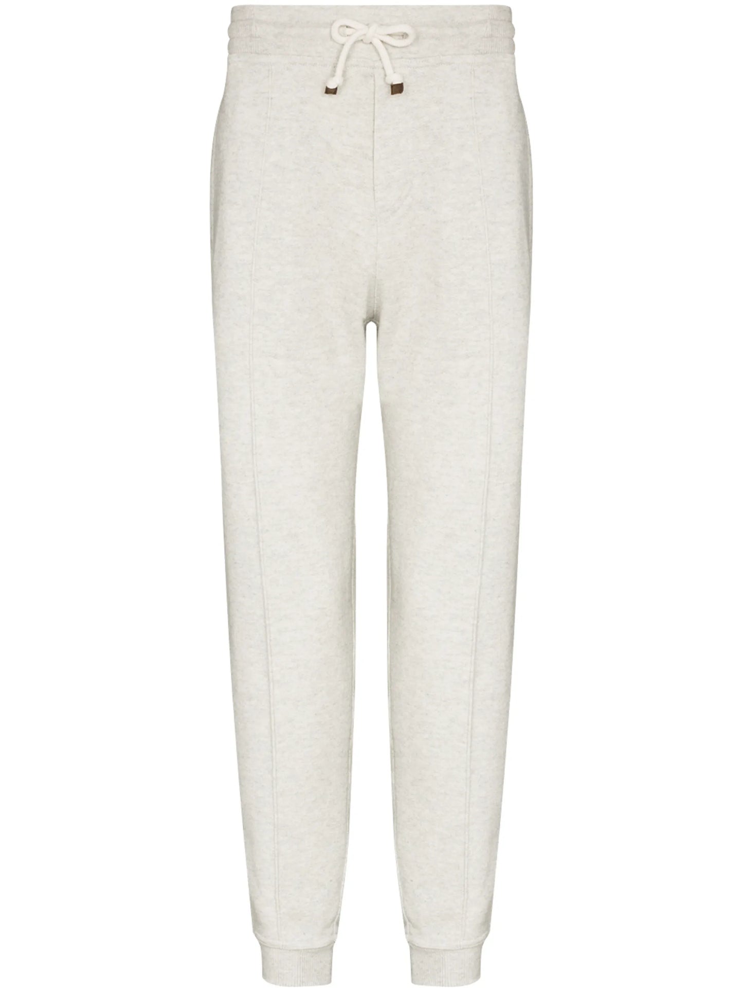 drawstring-waist tapered track pants