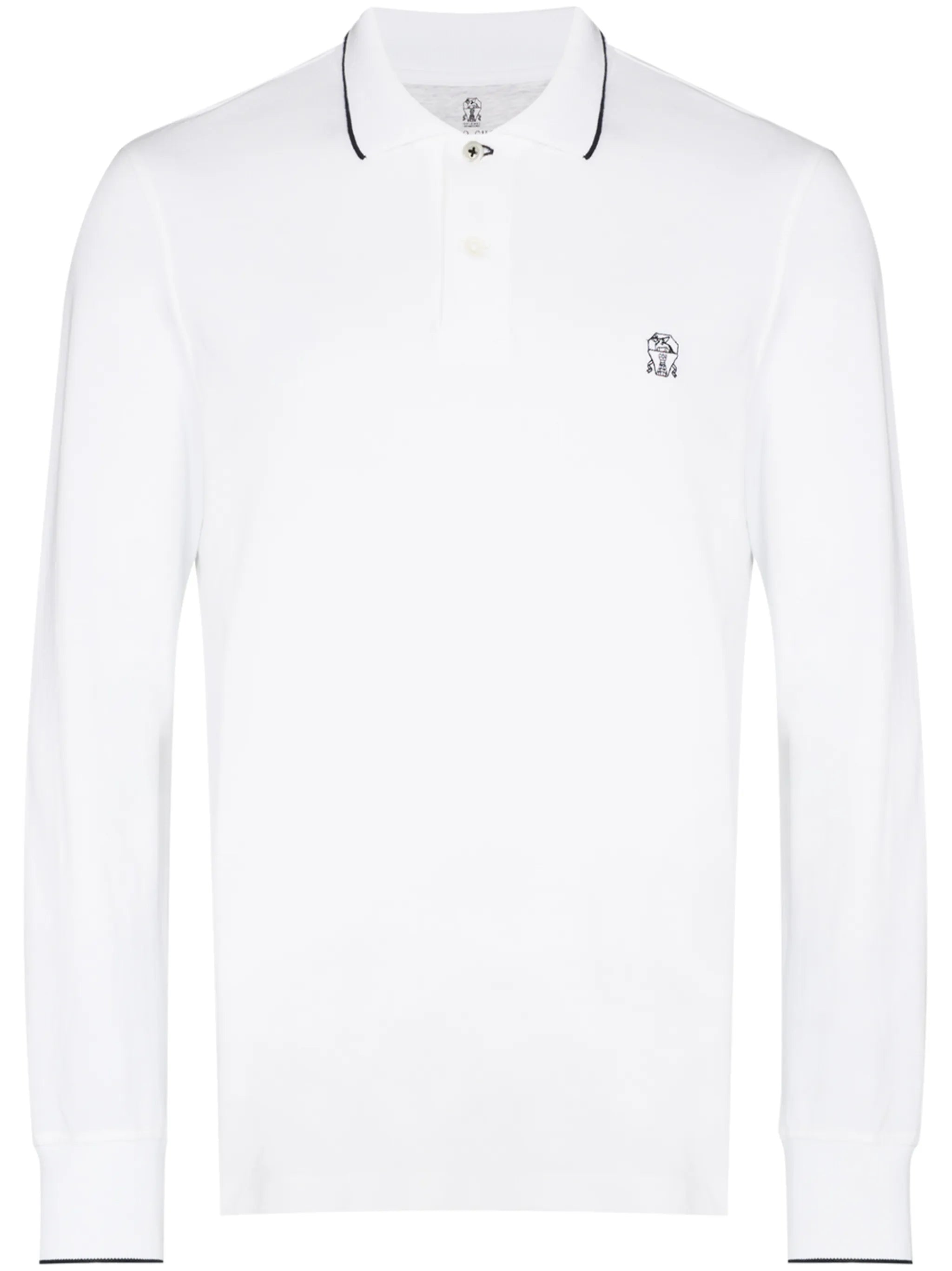 embroidered logo polo shirt