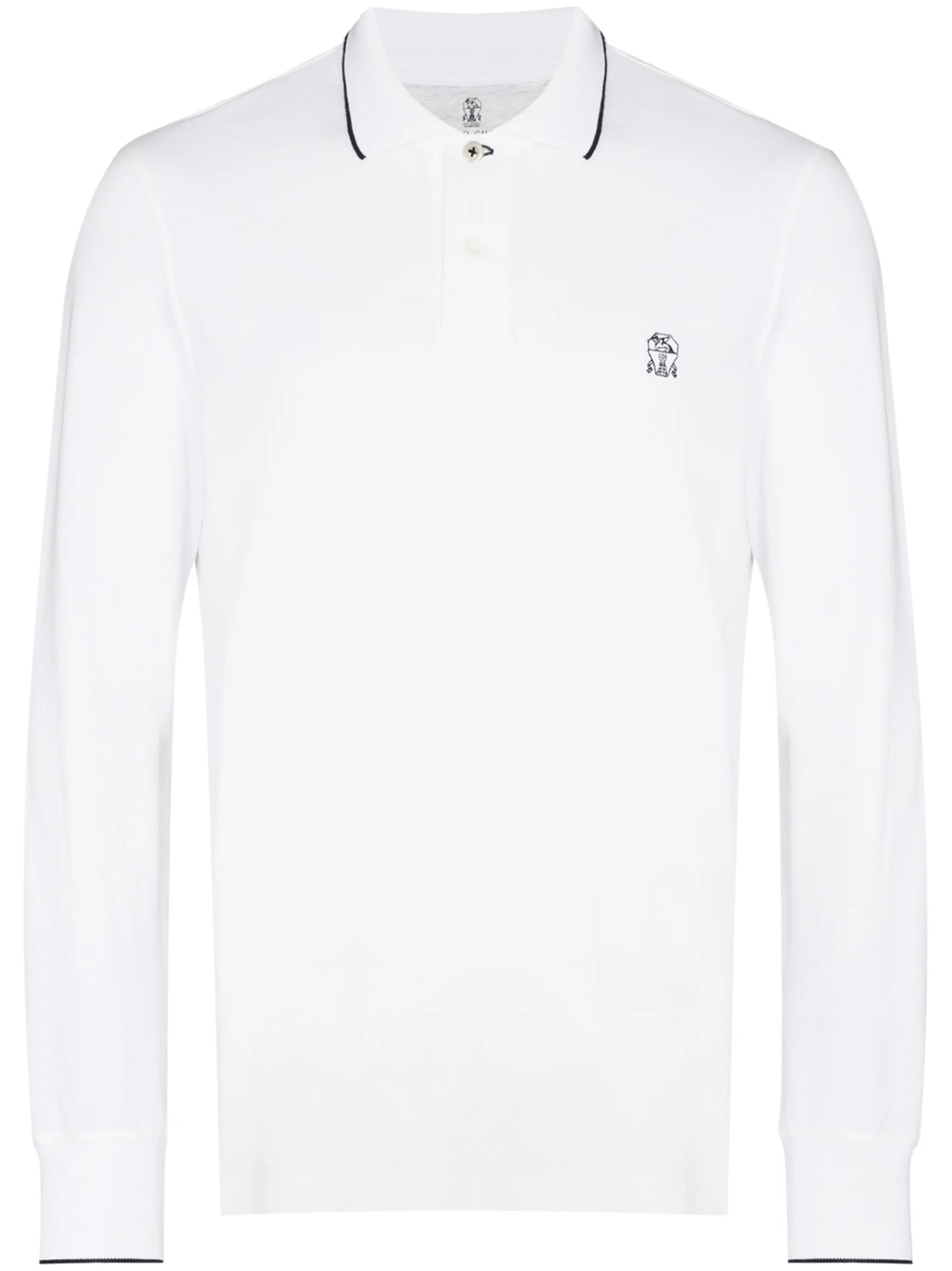 embroidered logo polo shirt