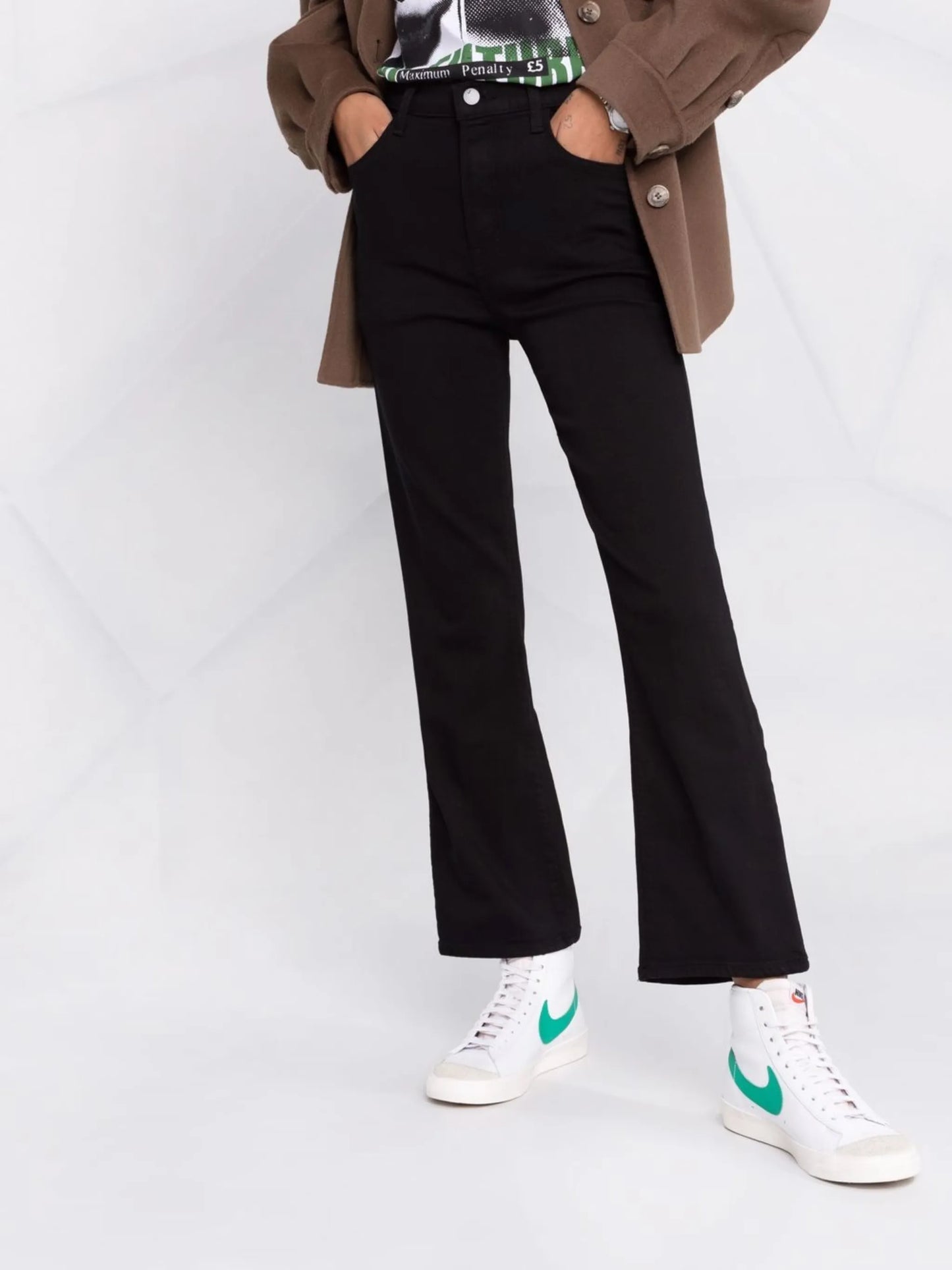 bootcut low-rise denim jeans
