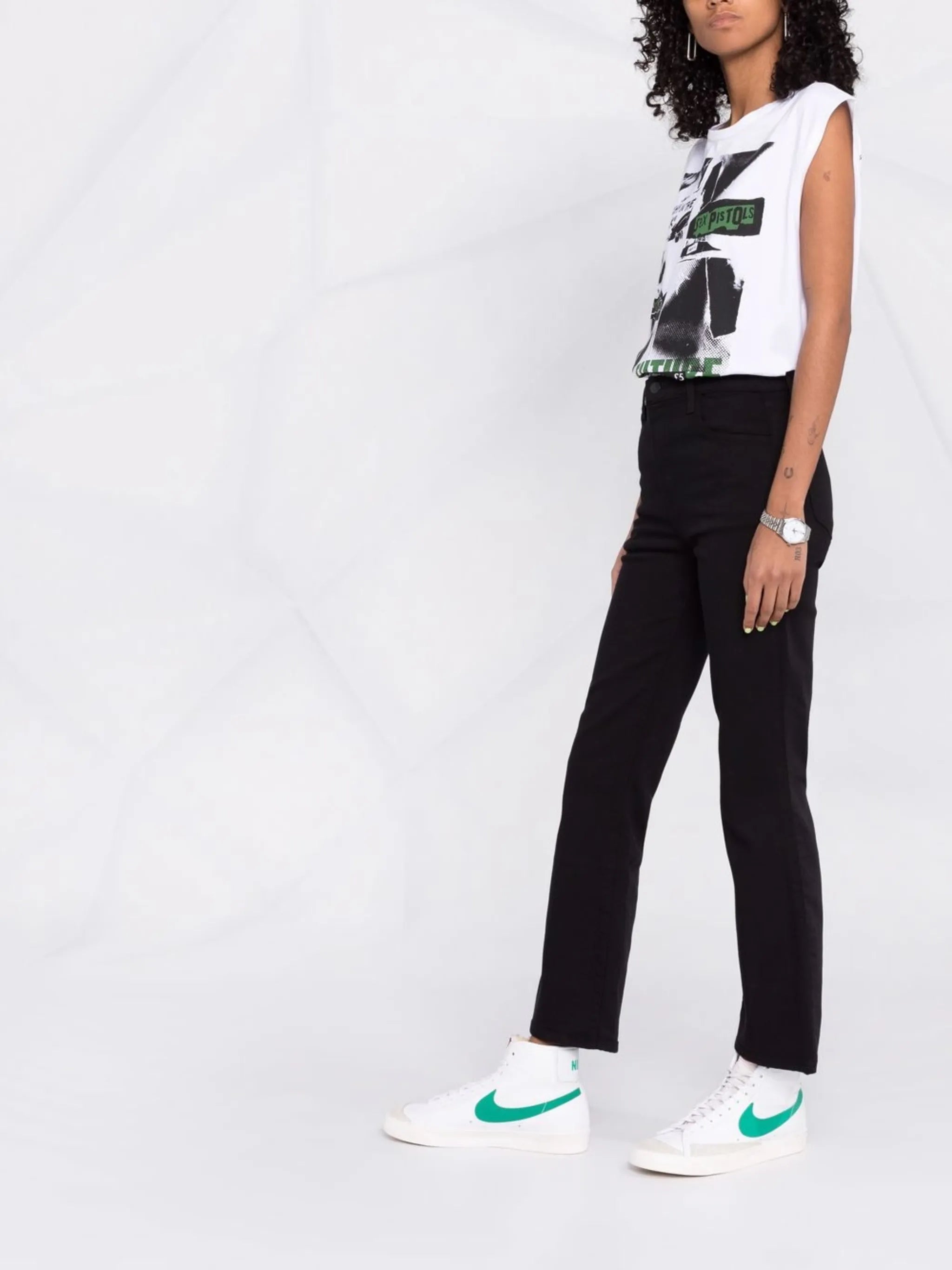 bootcut low-rise denim jeans