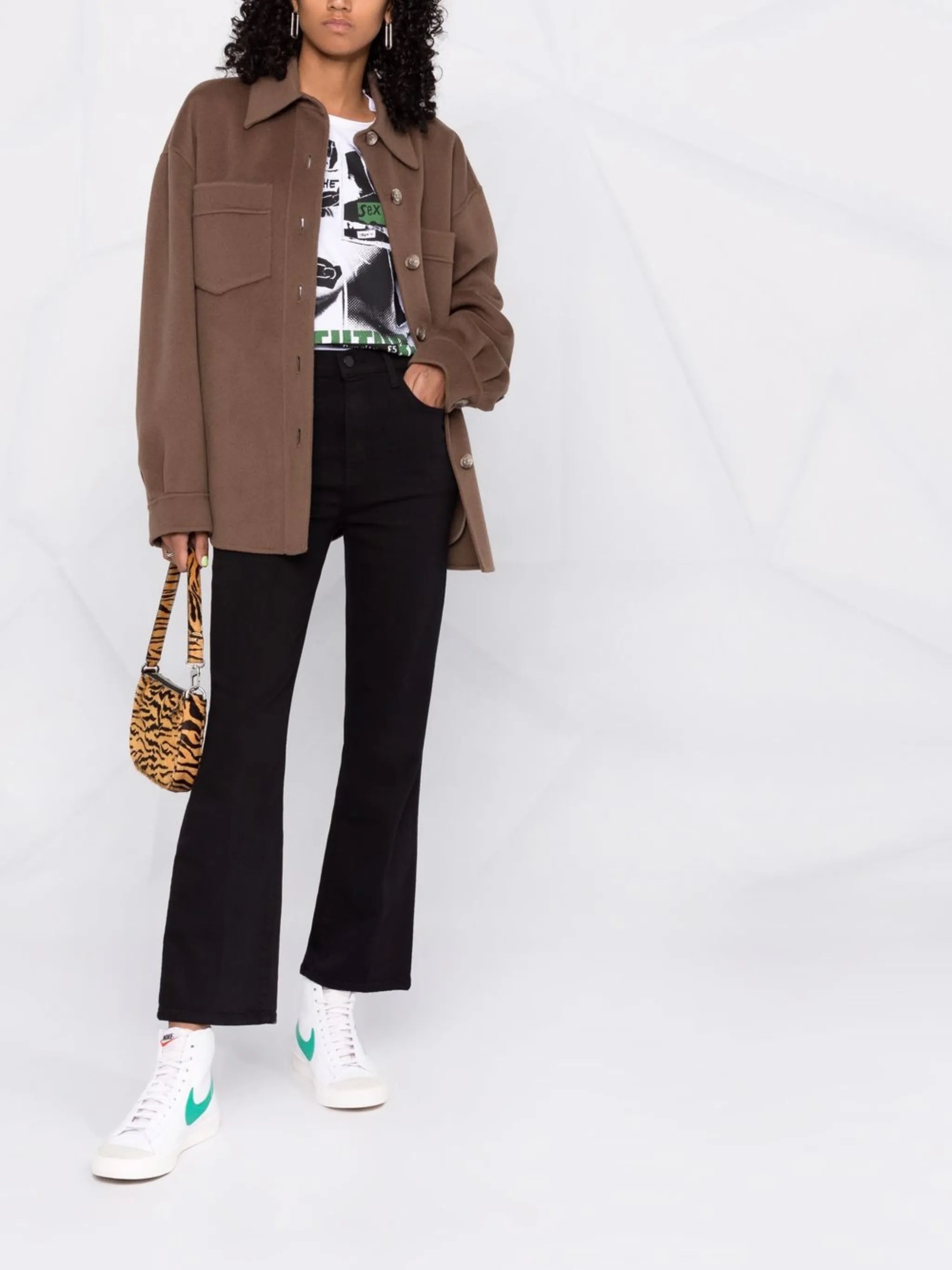 bootcut low-rise denim jeans