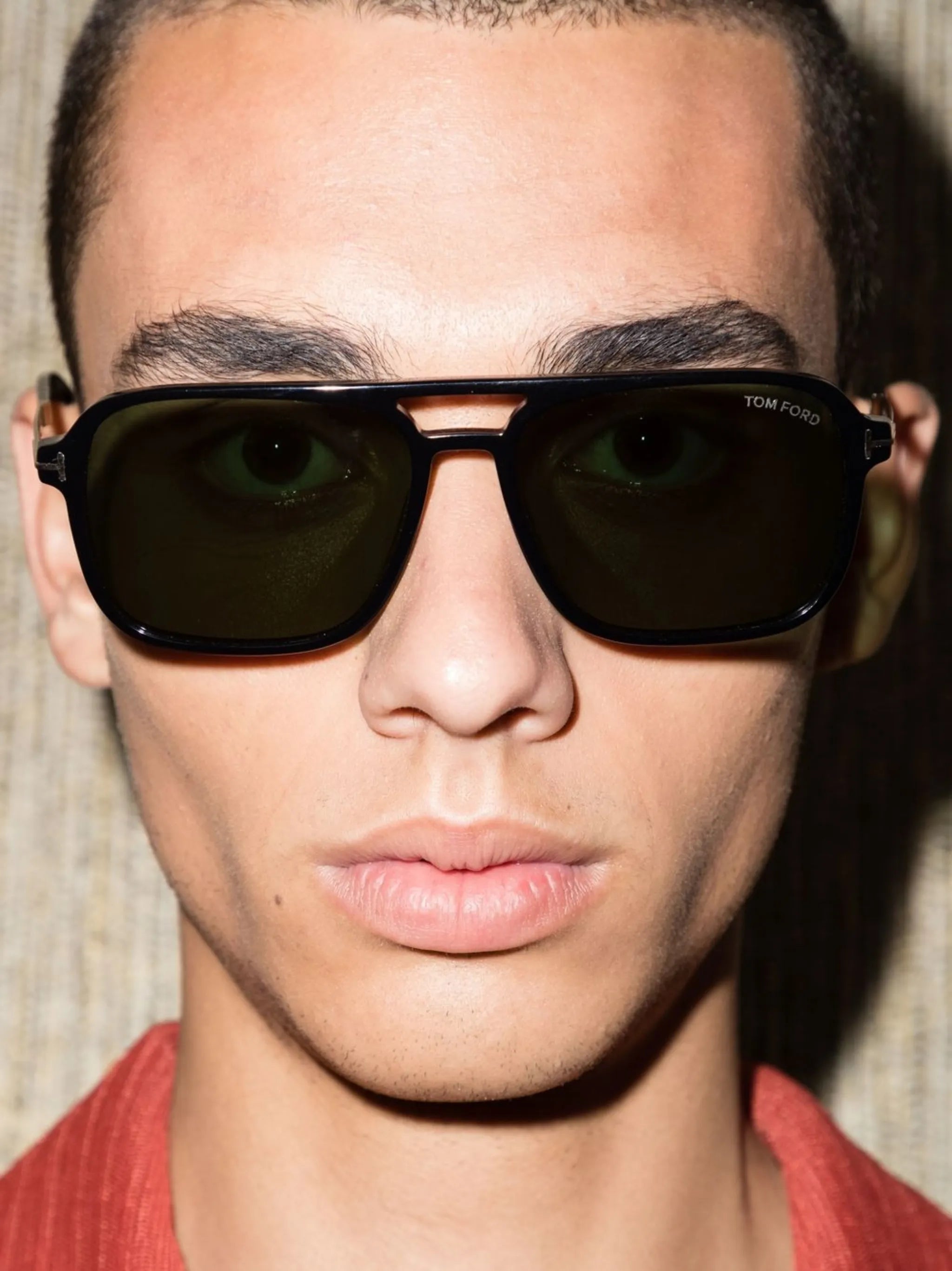 square-frame tinted sunglasses