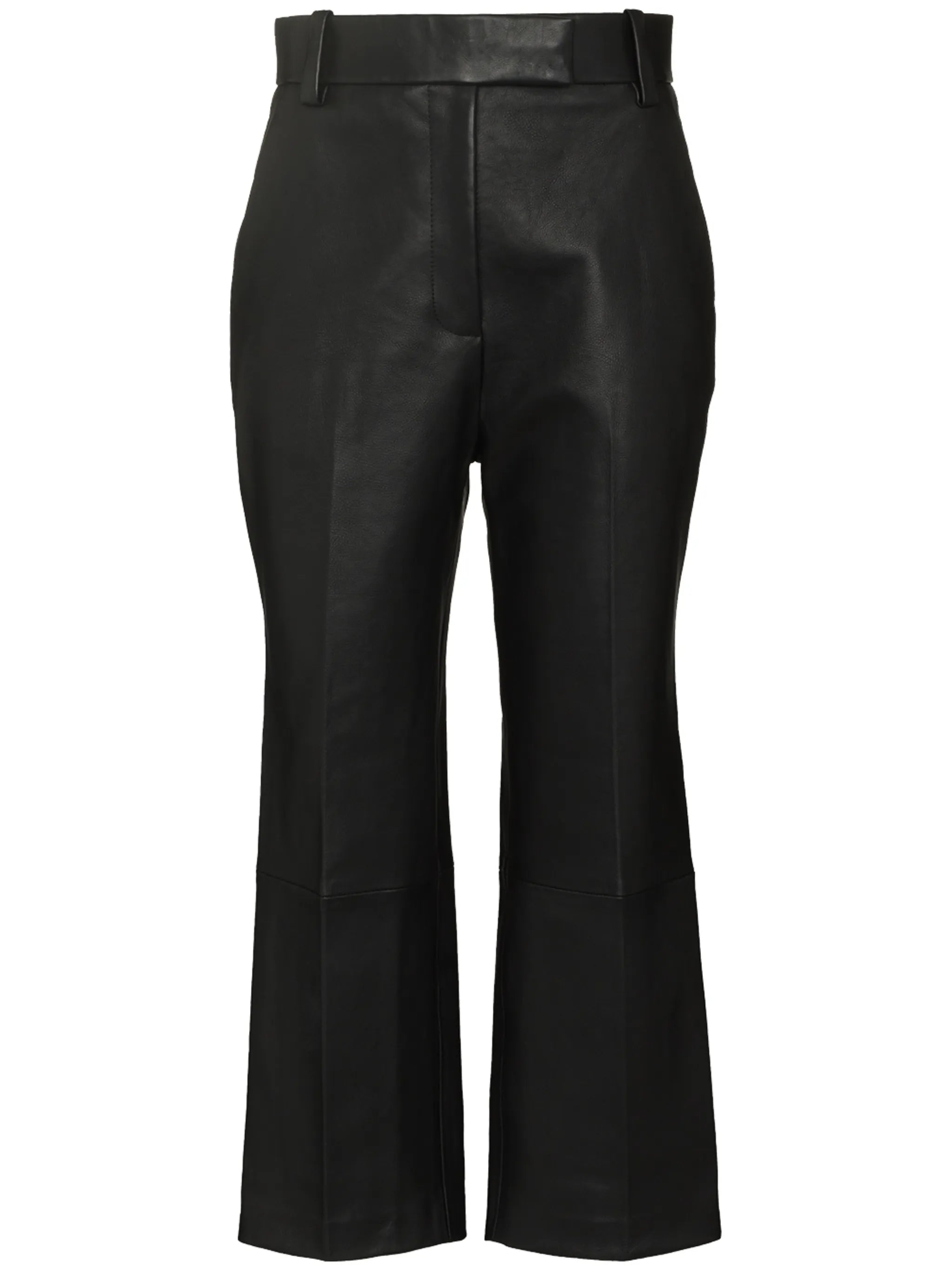 Melie cropped leather trousers