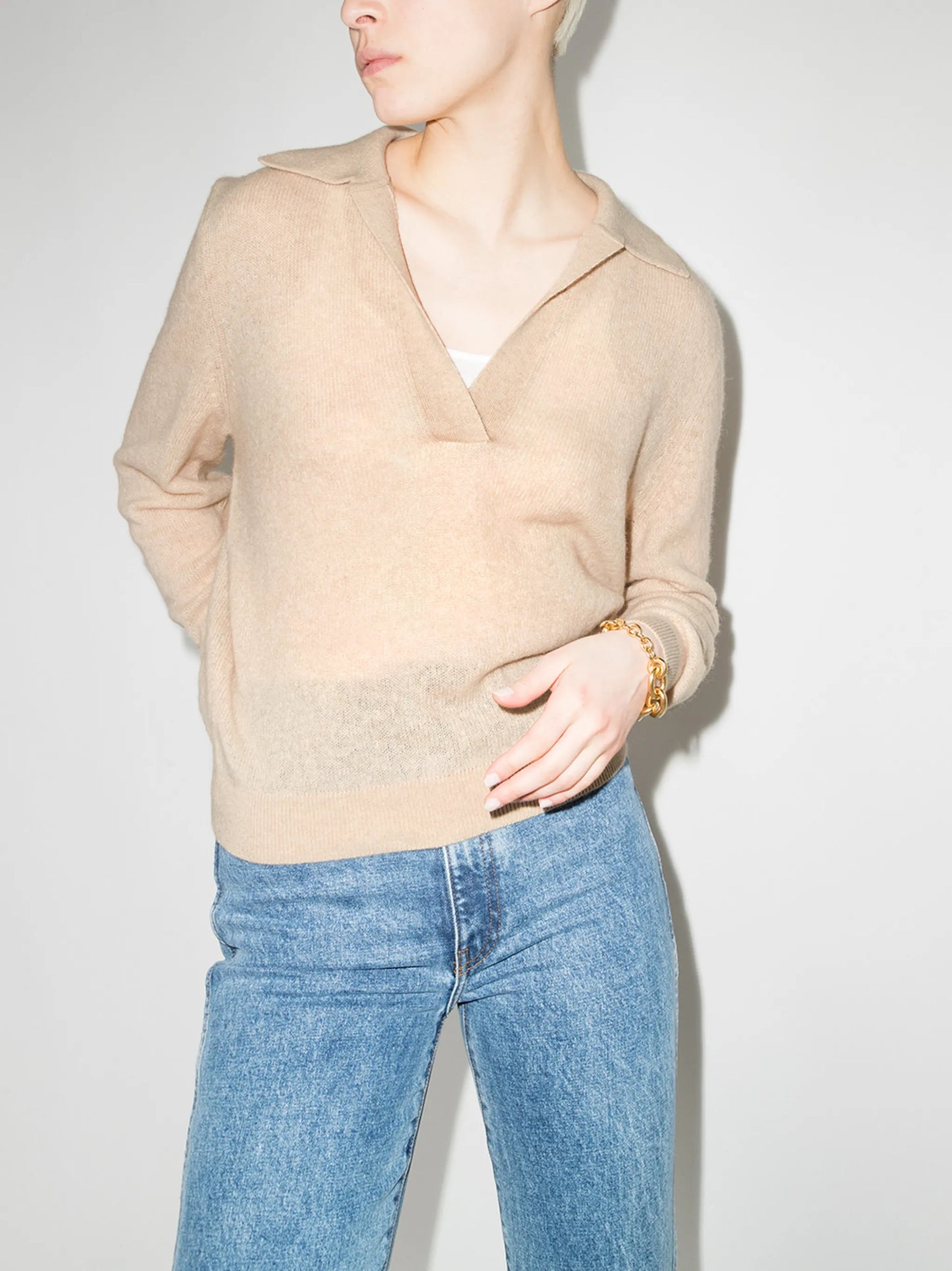 Jo stretch-cashmere jumper