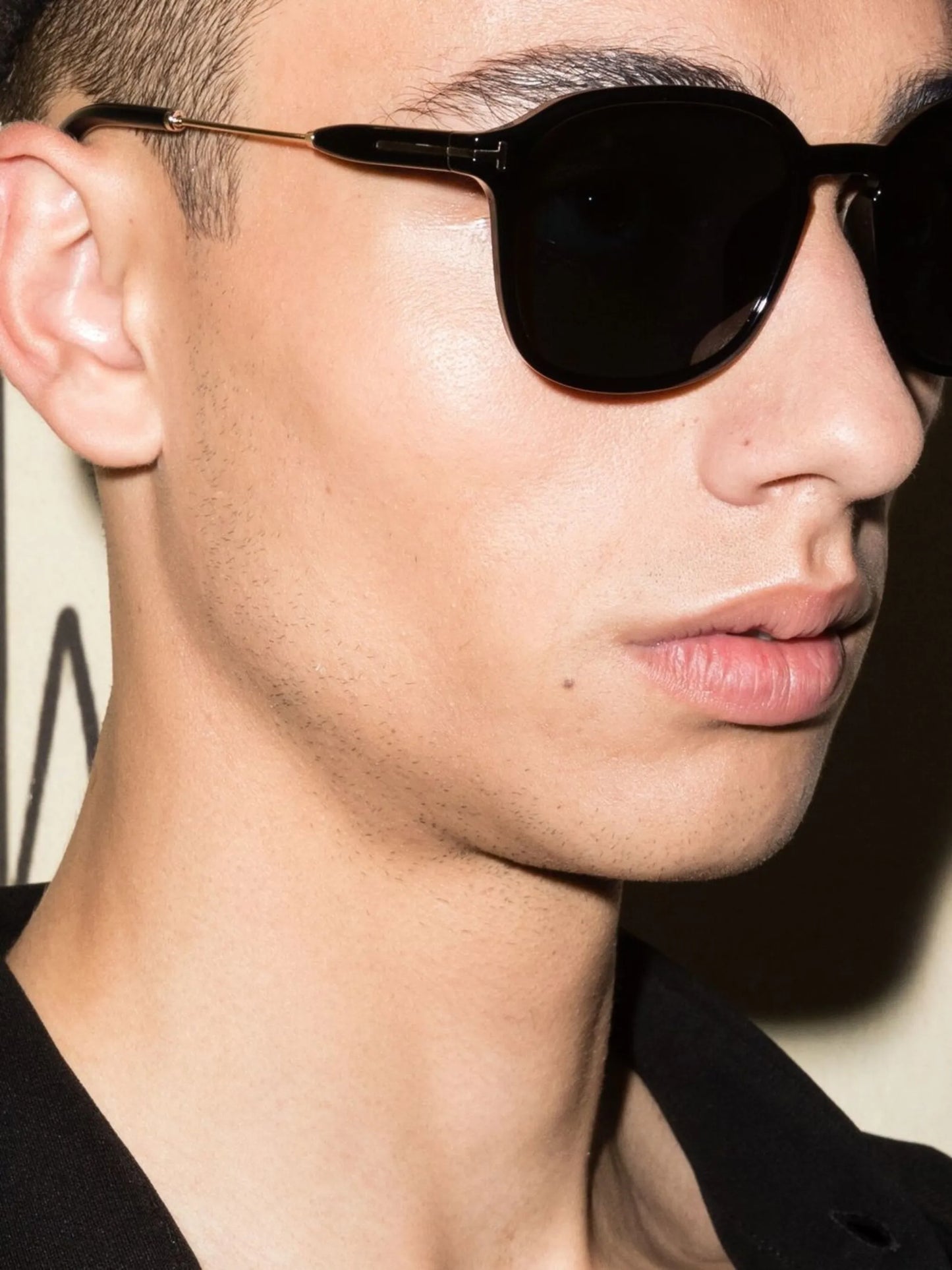square-frame logo sunglasses