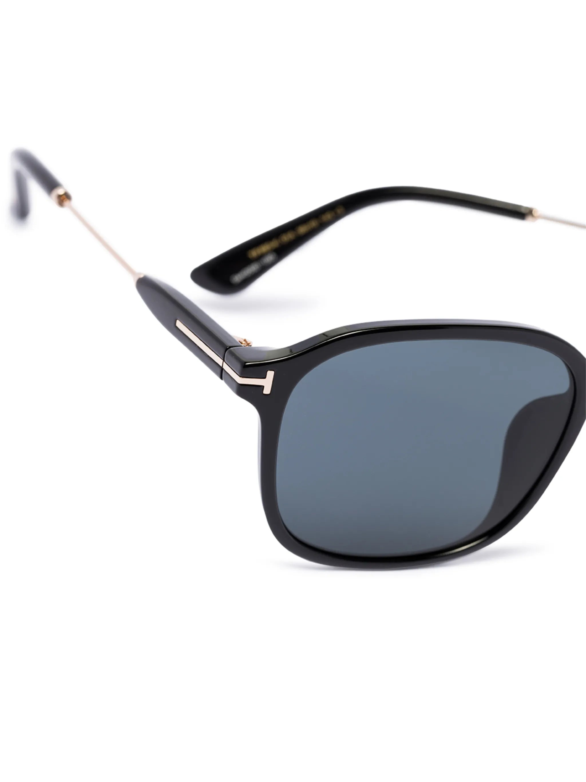 square-frame logo sunglasses