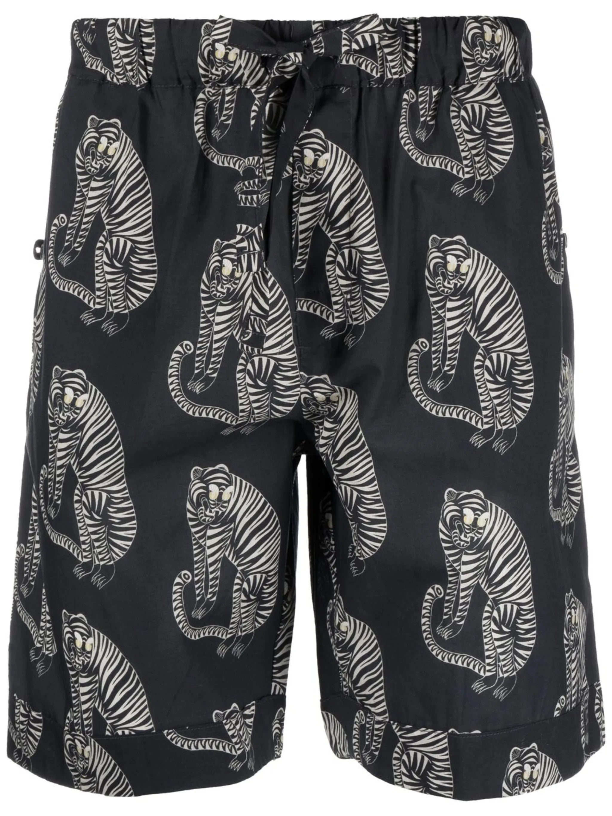 Sansindo tiger-print pajama shorts