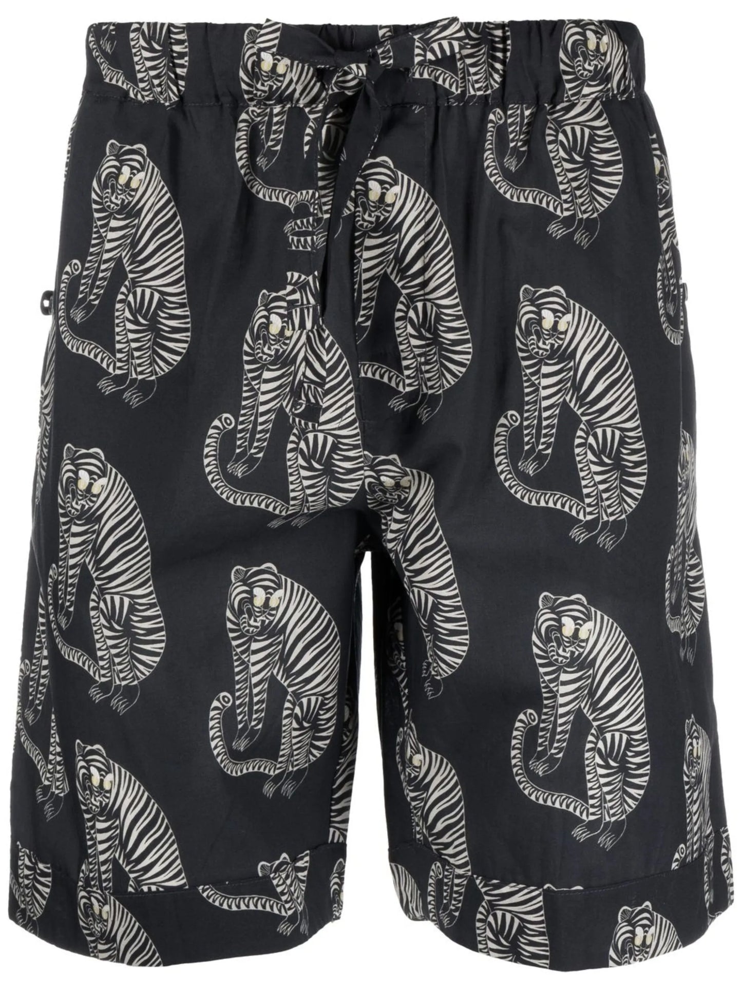 Sansindo tiger-print pajama shorts
