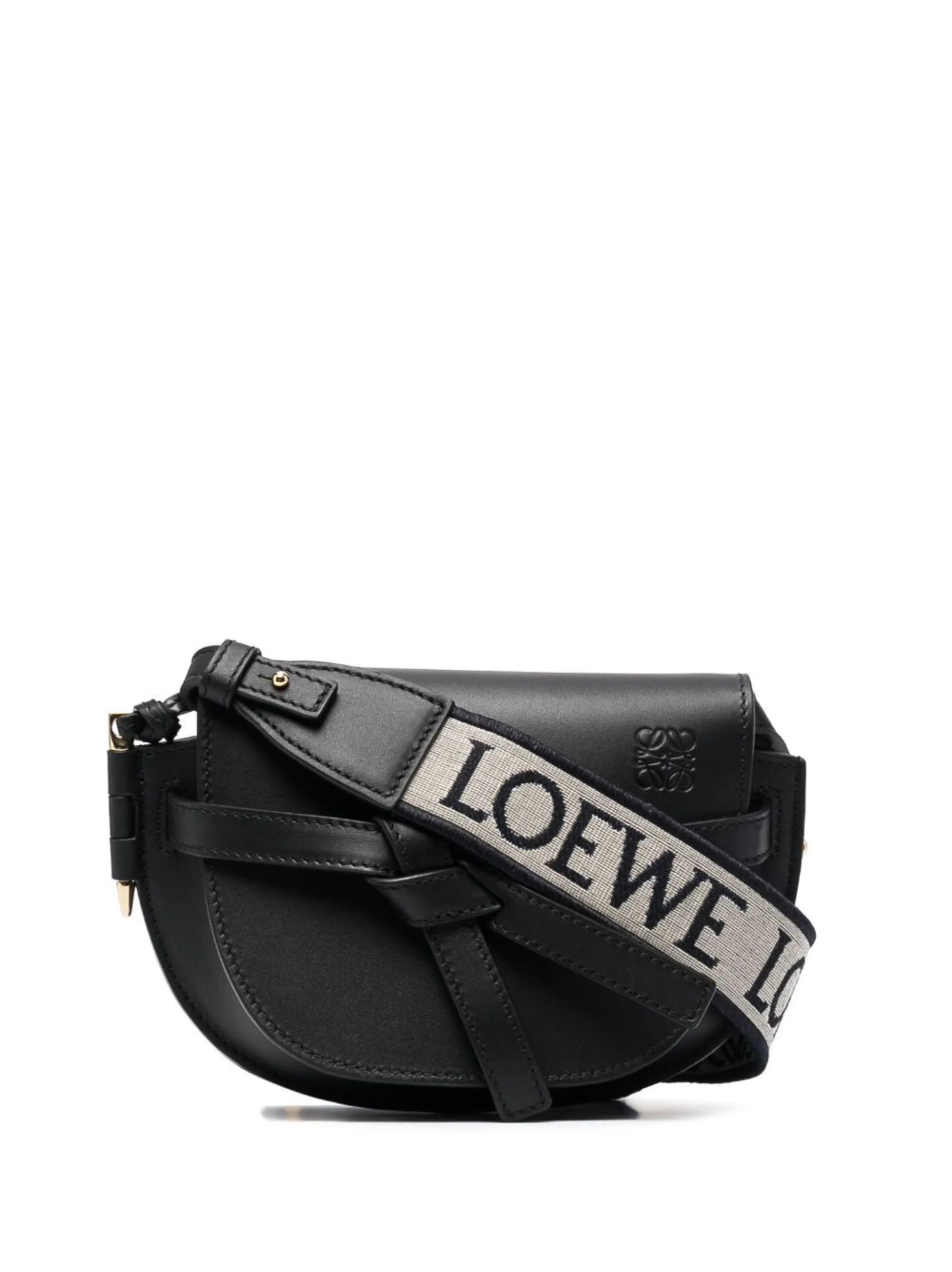 Gate leather shoulder bag