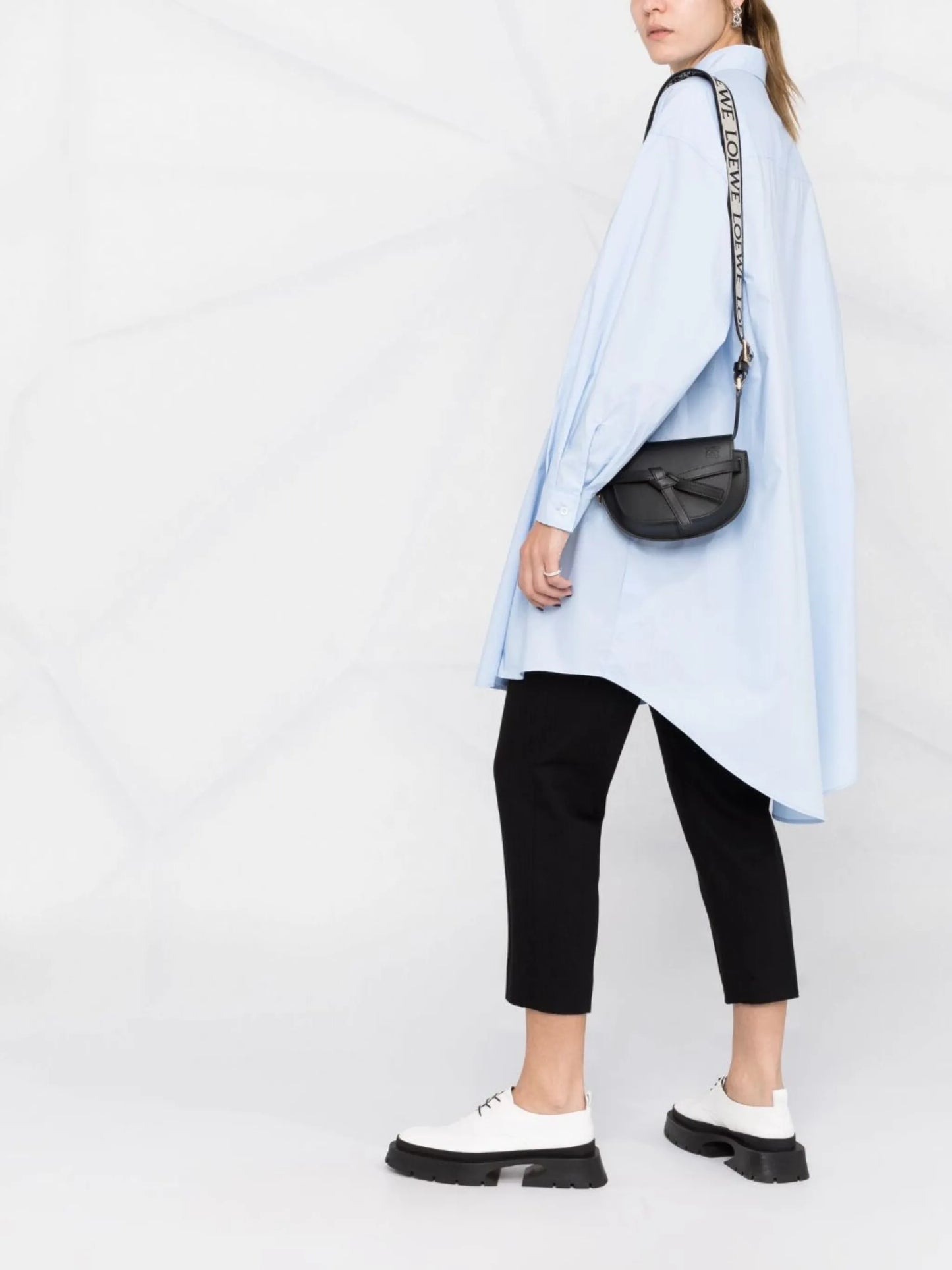 Gate leather shoulder bag