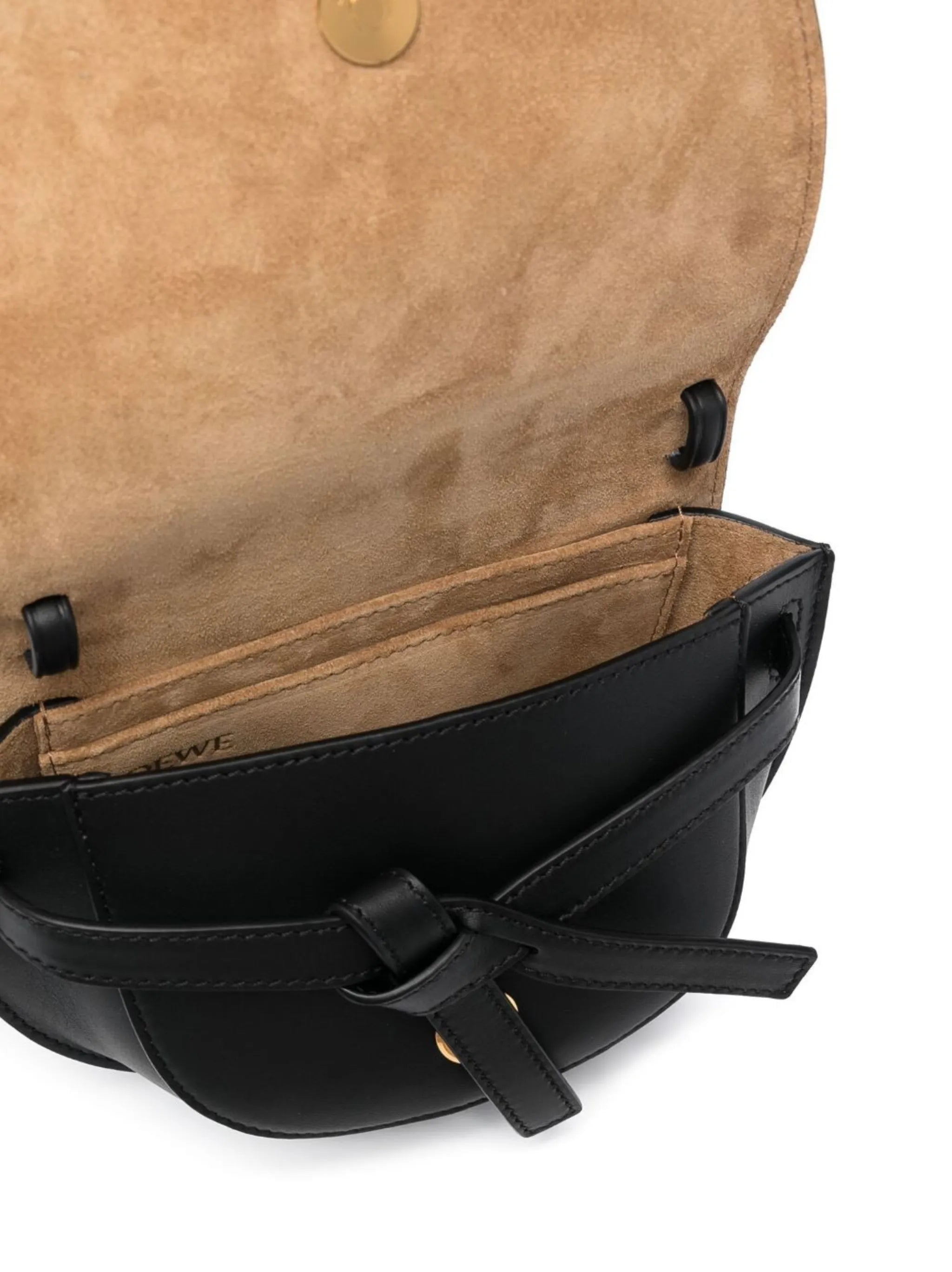 Gate leather shoulder bag