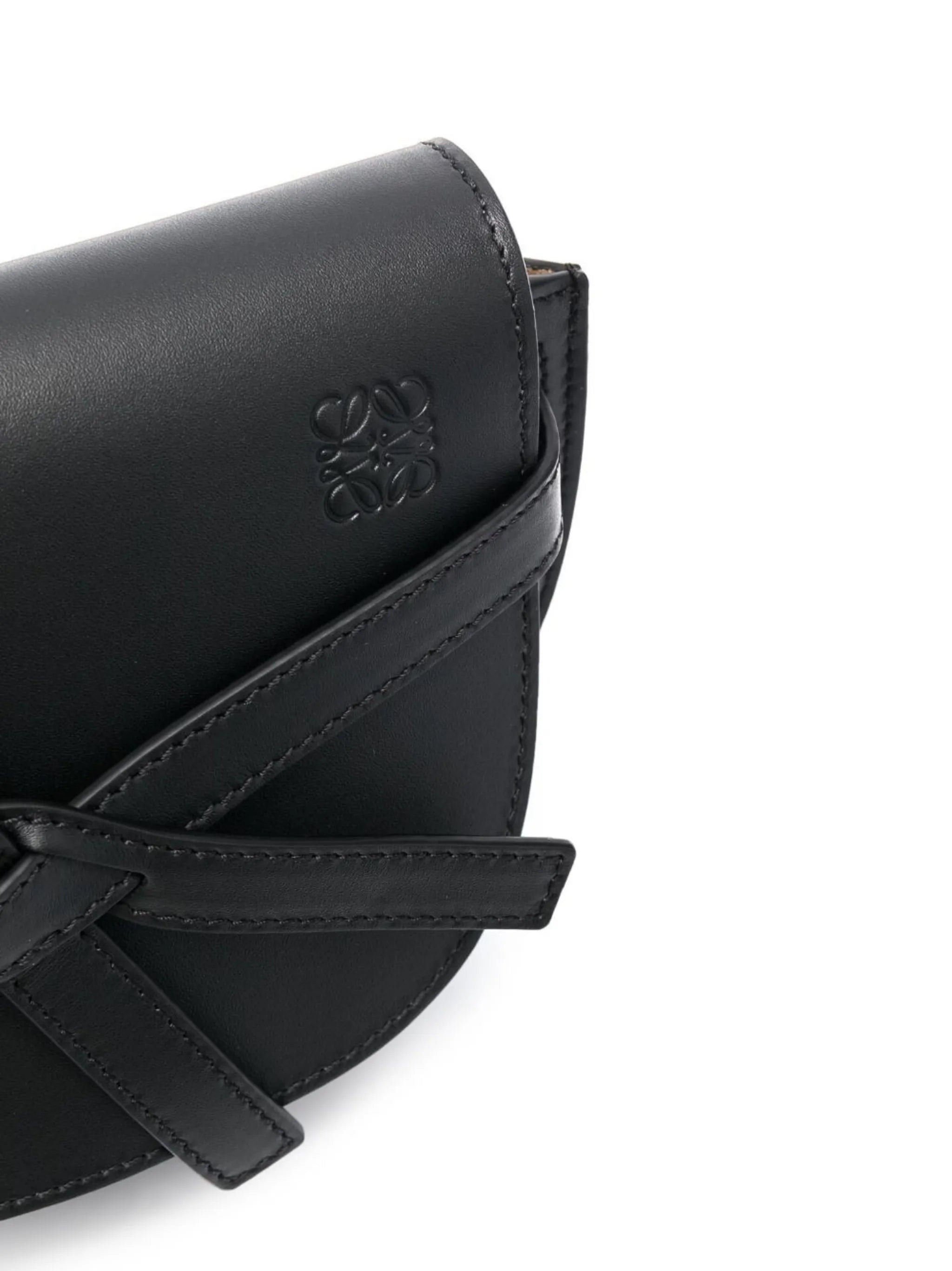 Gate leather shoulder bag