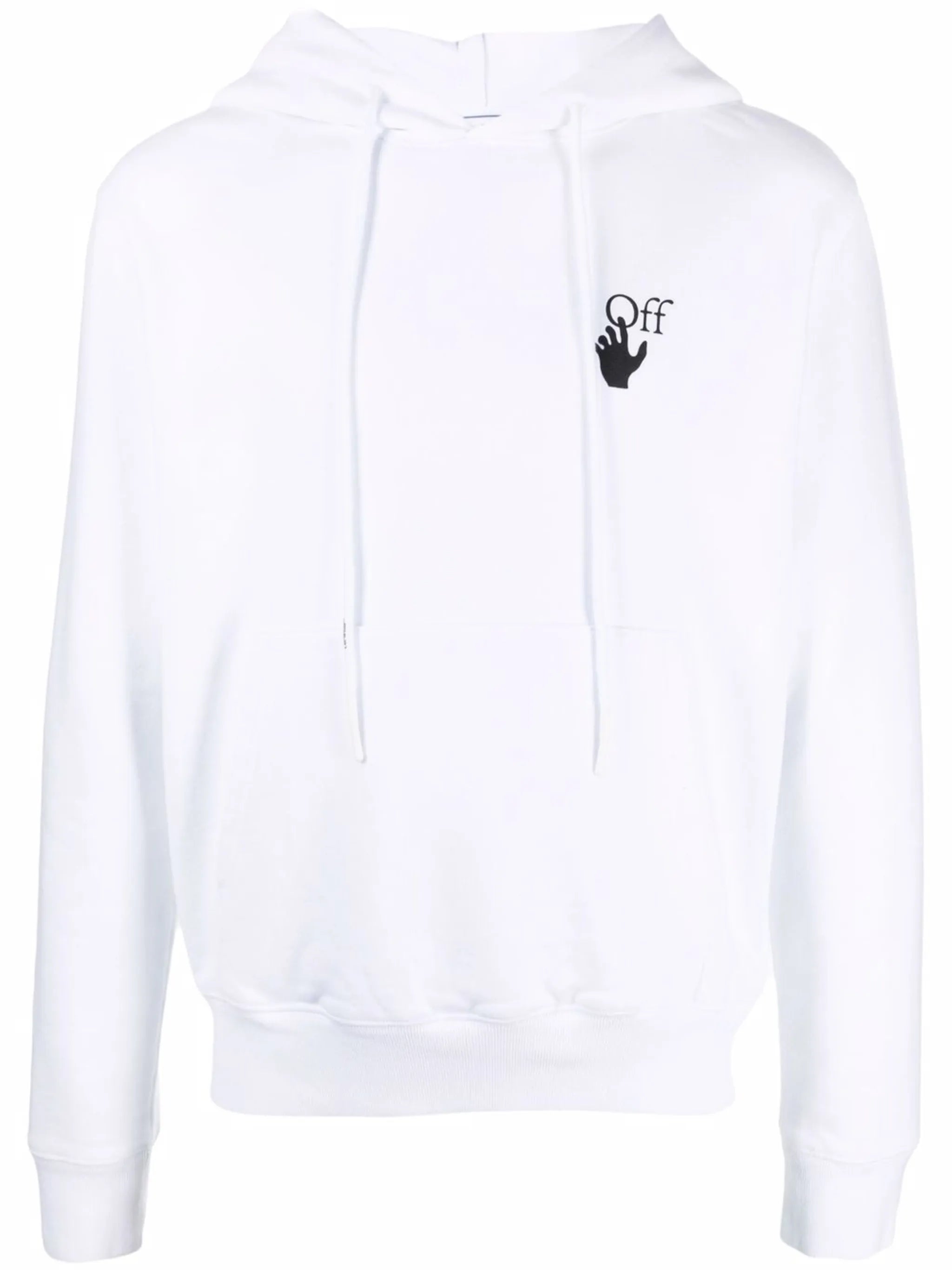 Arrows-motif long-sleeve hoodie