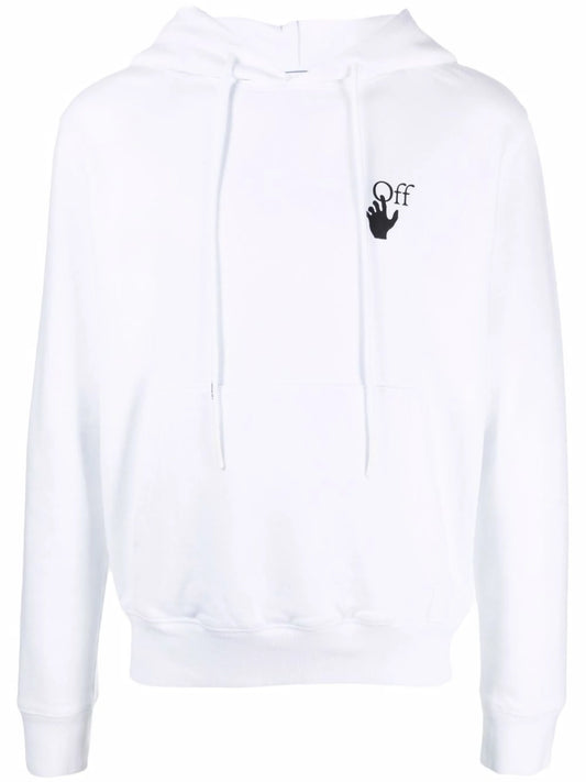 Arrows-motif long-sleeve hoodie