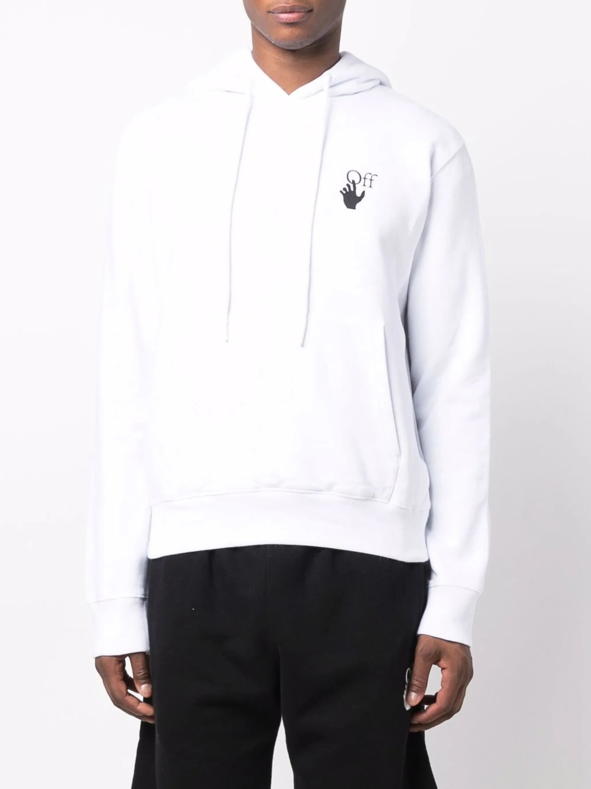 Arrows-motif long-sleeve hoodie
