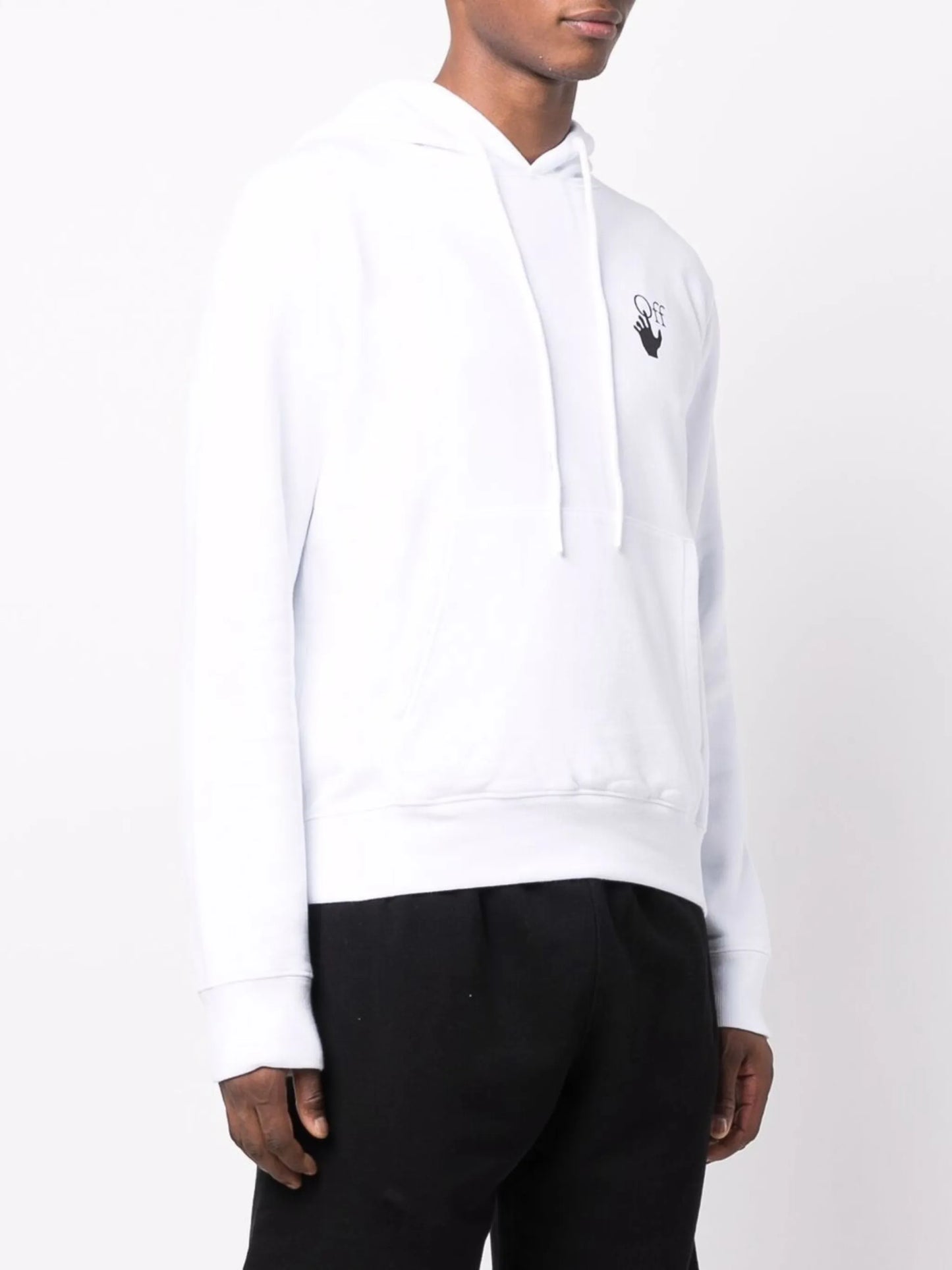 Arrows-motif long-sleeve hoodie