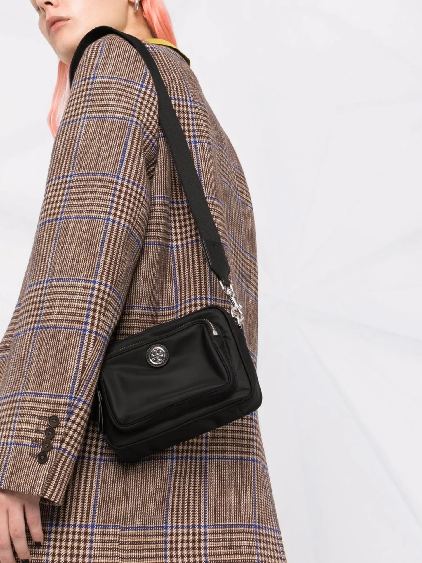 logo-plaque crossbody bag