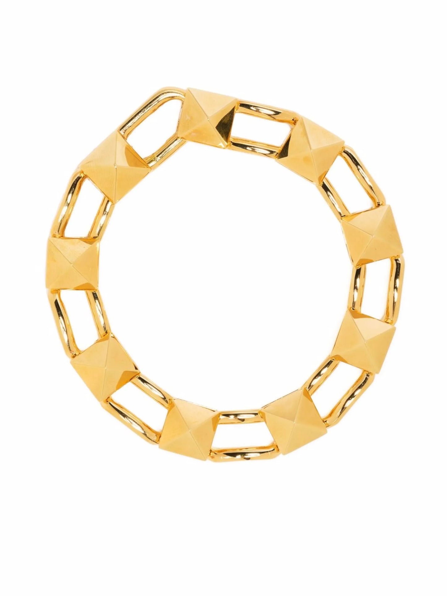 Rockstud chain-link bracelet