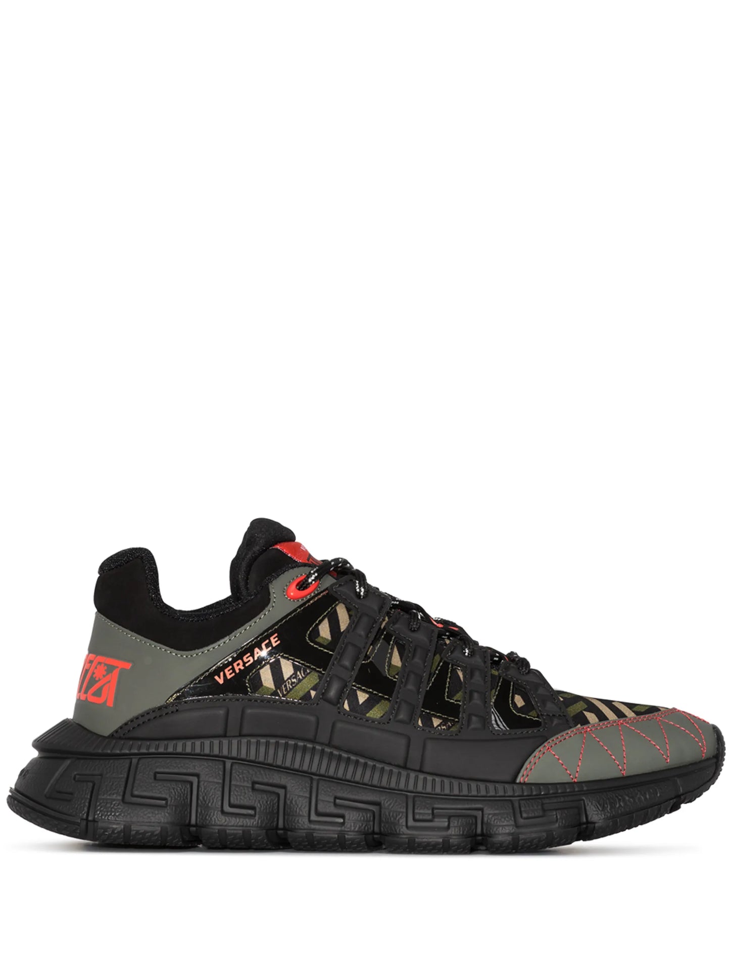 Trigreca panelled cut-out sneakers