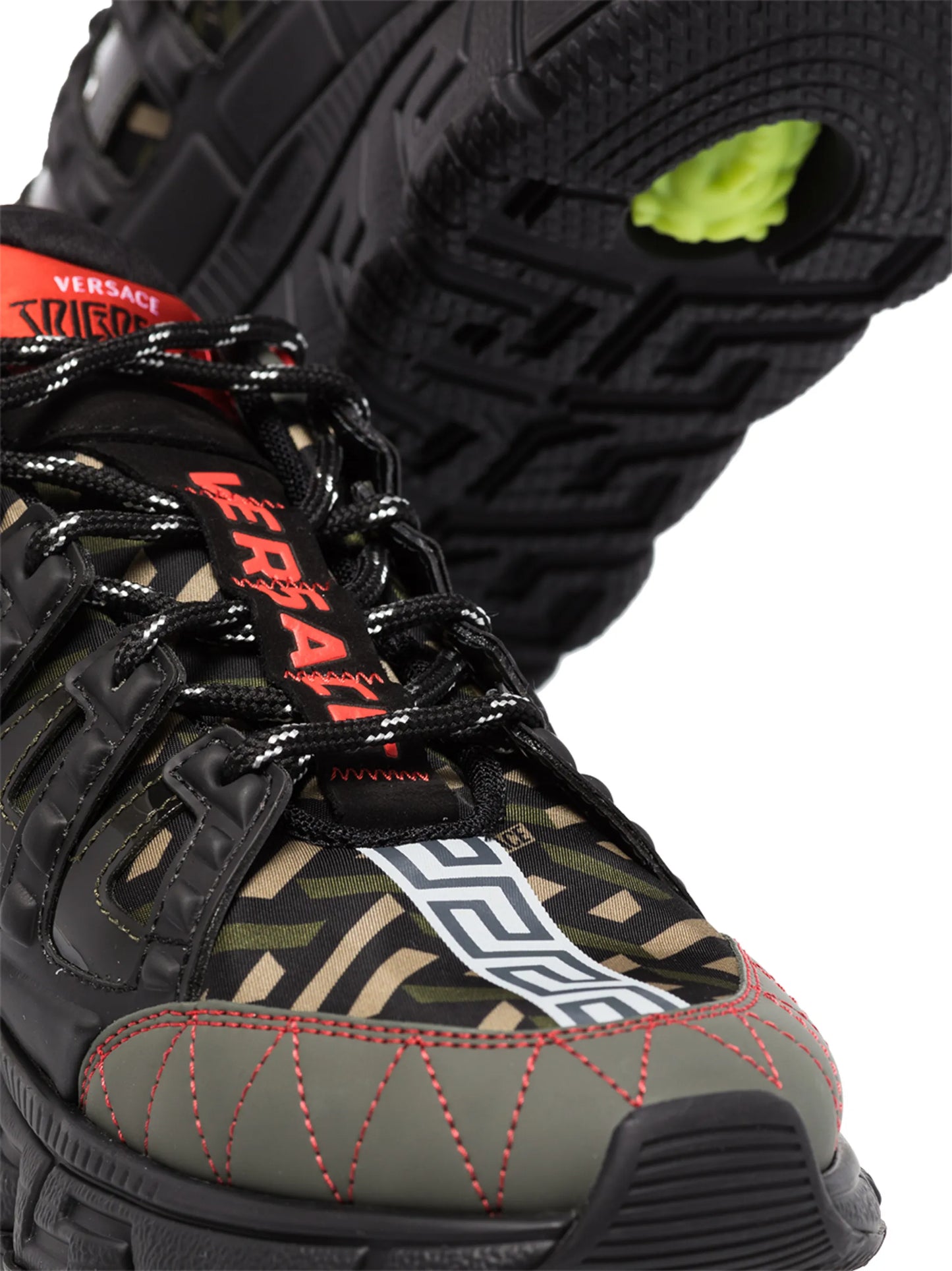Trigreca panelled cut-out sneakers