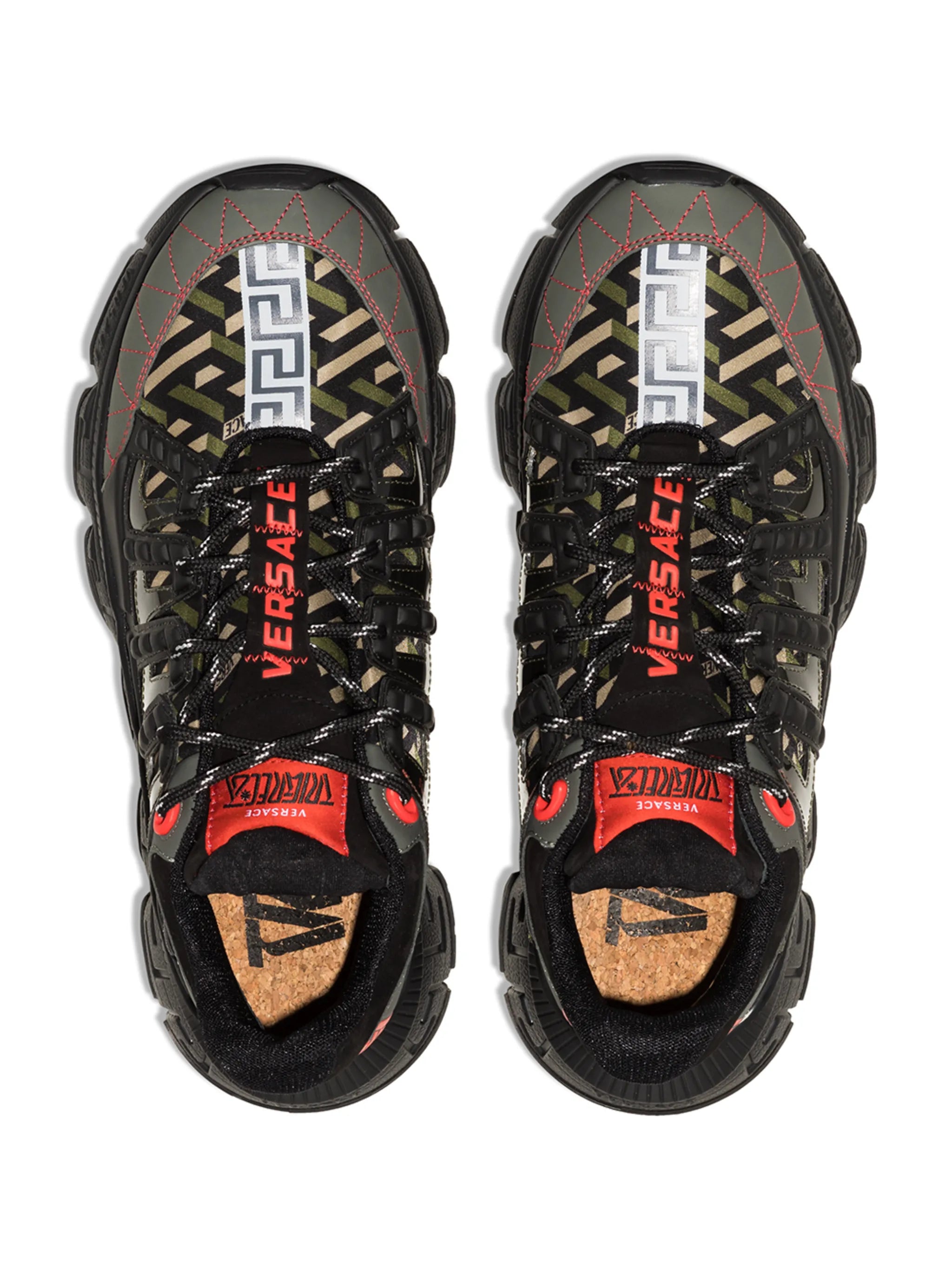 Trigreca panelled cut-out sneakers