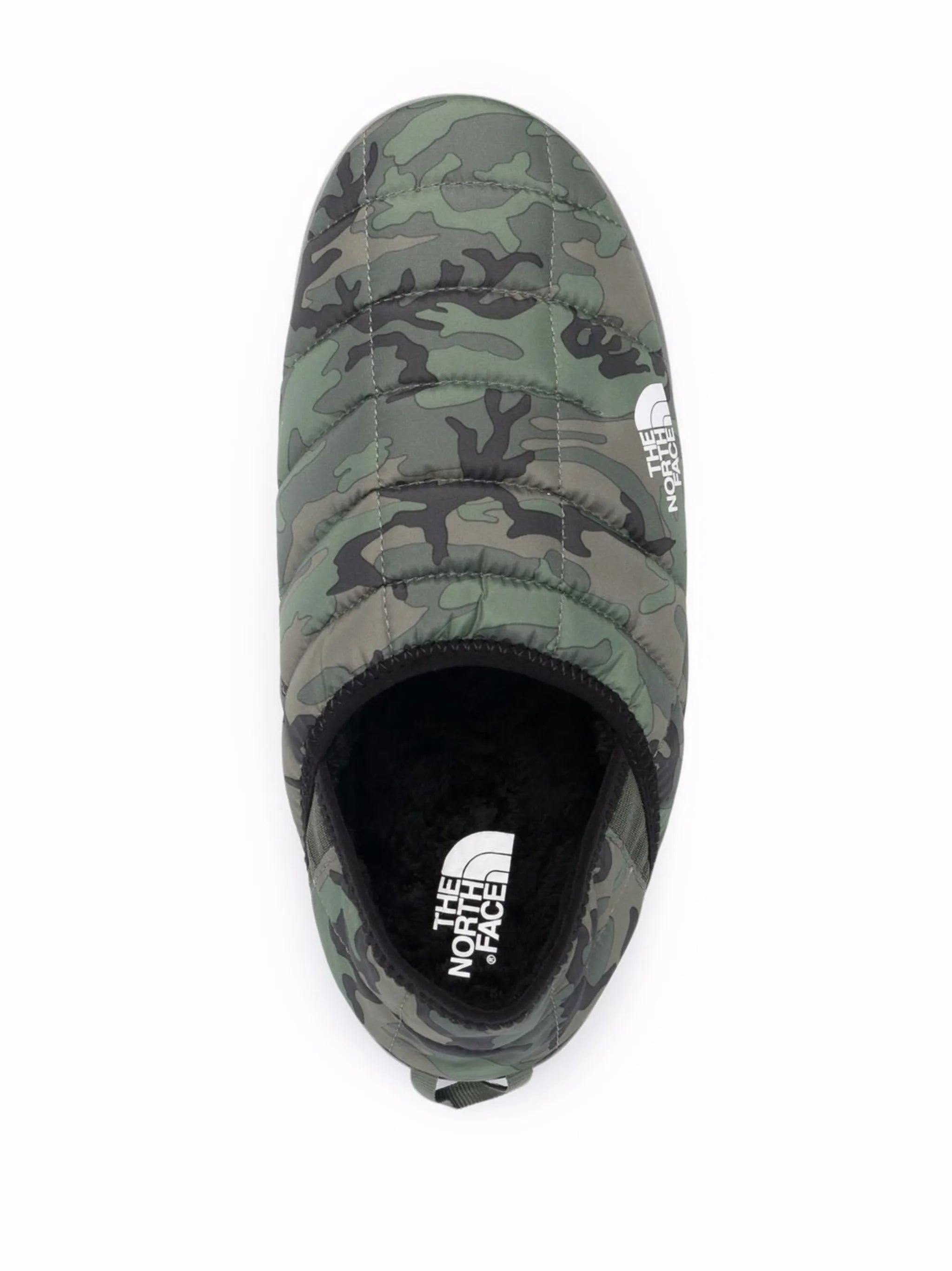 camouflage-print padded slippers