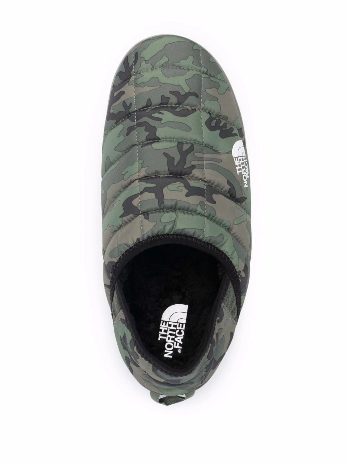 camouflage-print padded slippers