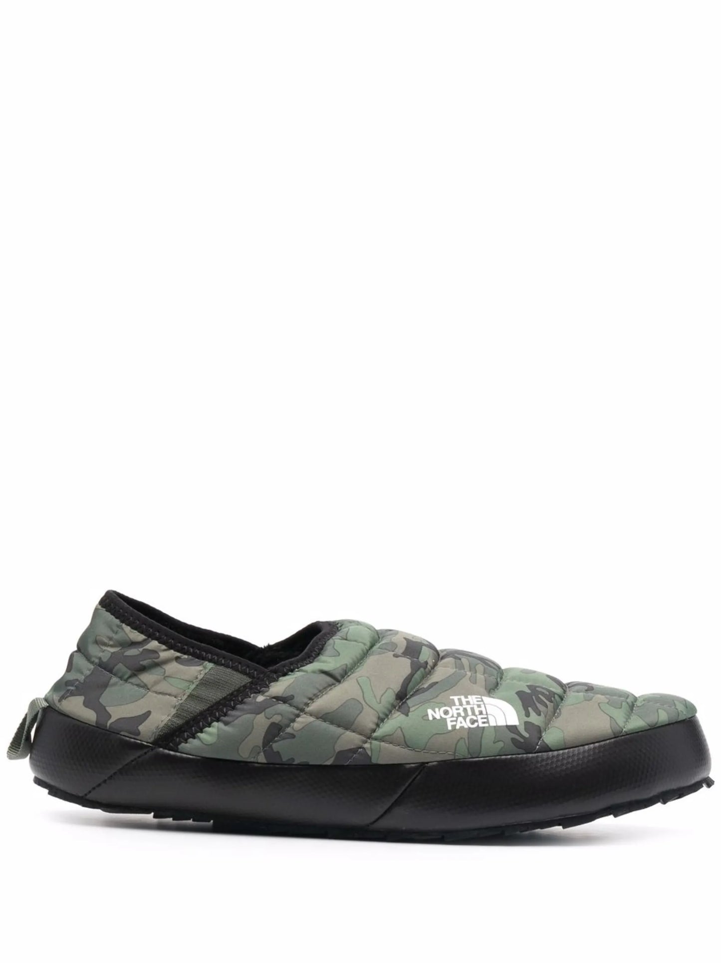 camouflage-print padded slippers
