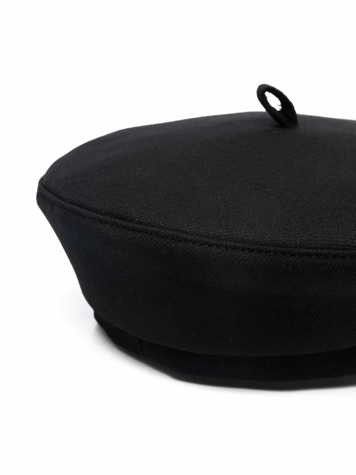 monogram-embroidered wool-blend beret