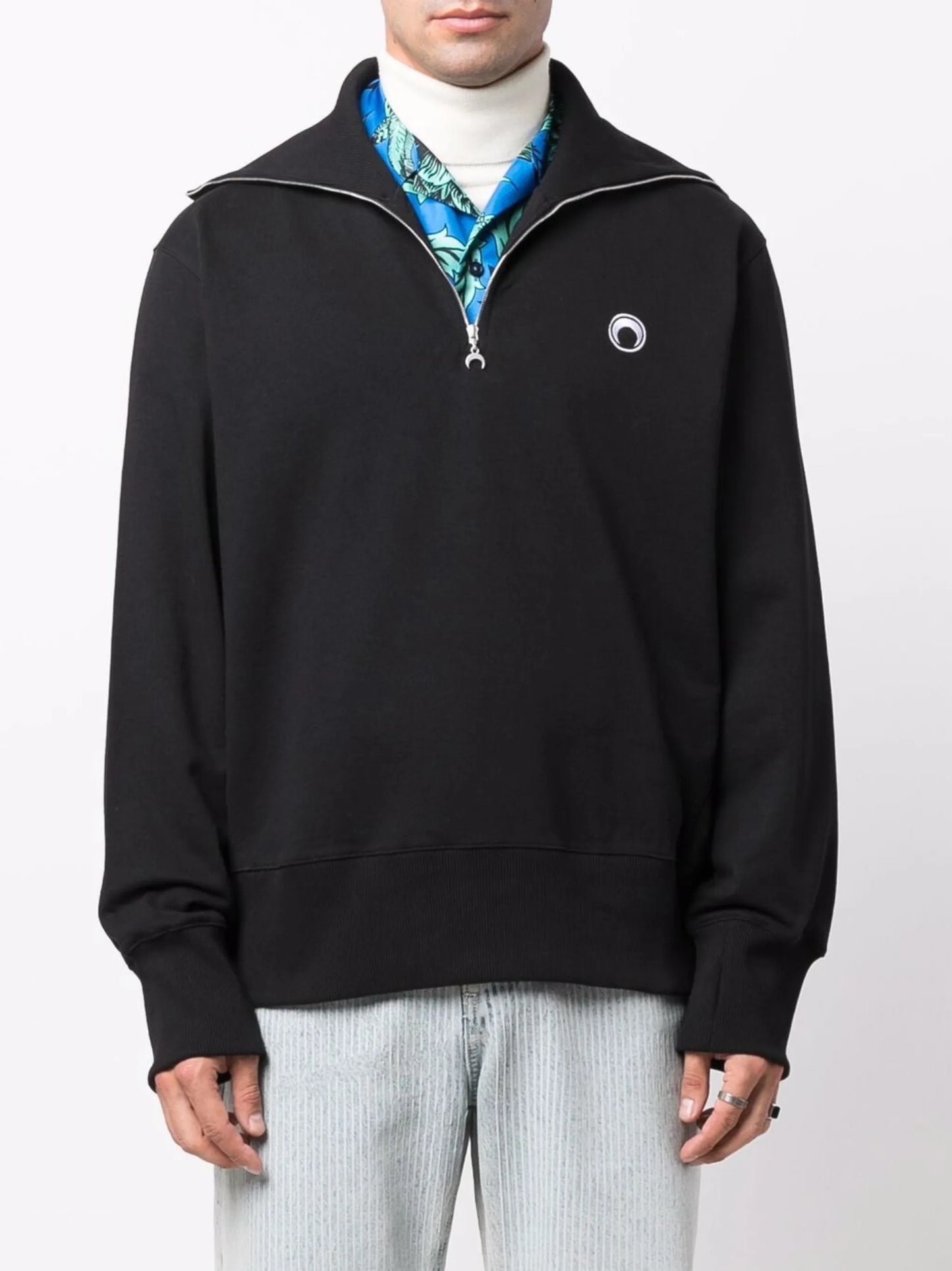 half-zip ecofuturist sweatshirt