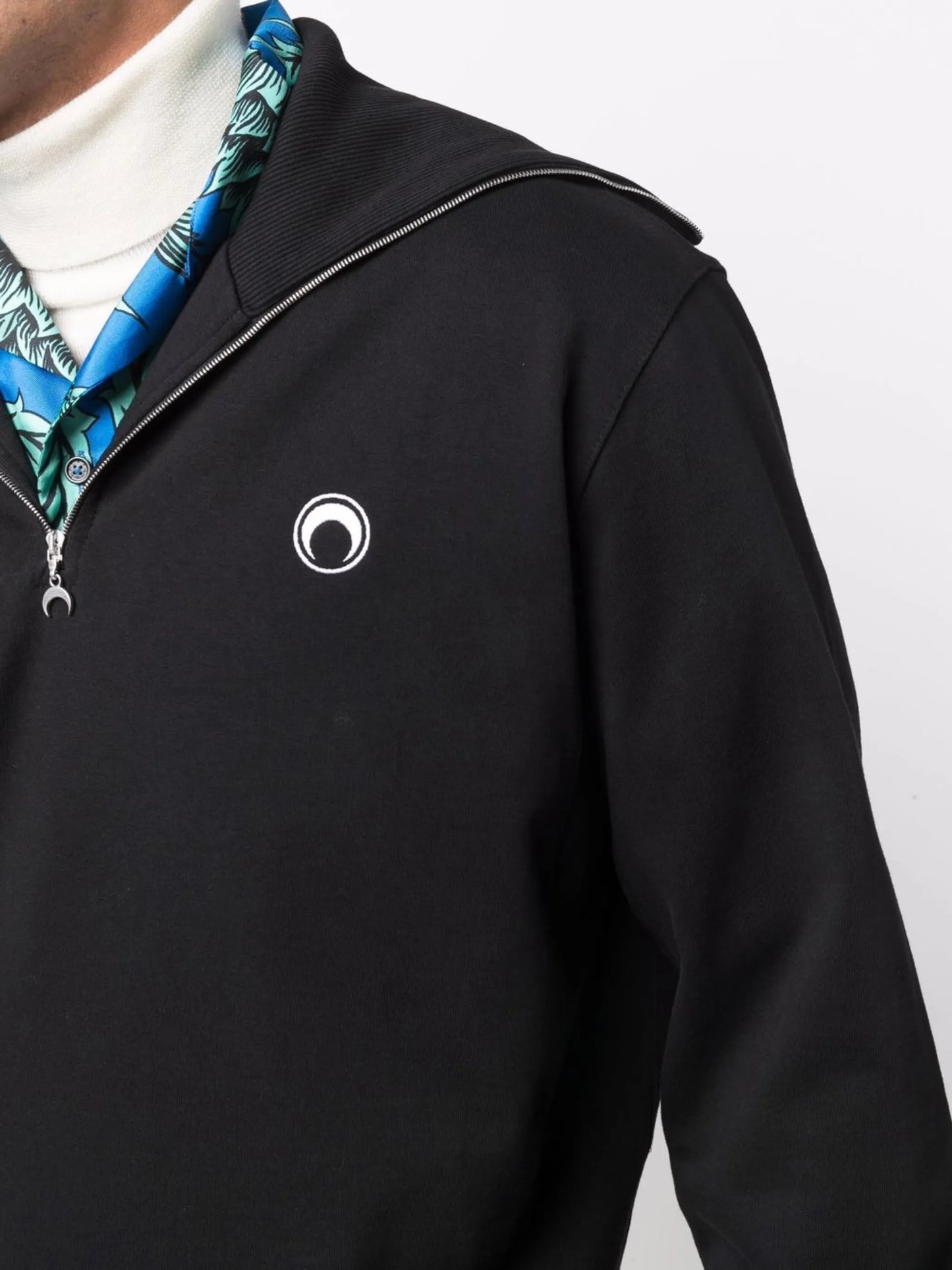 half-zip ecofuturist sweatshirt