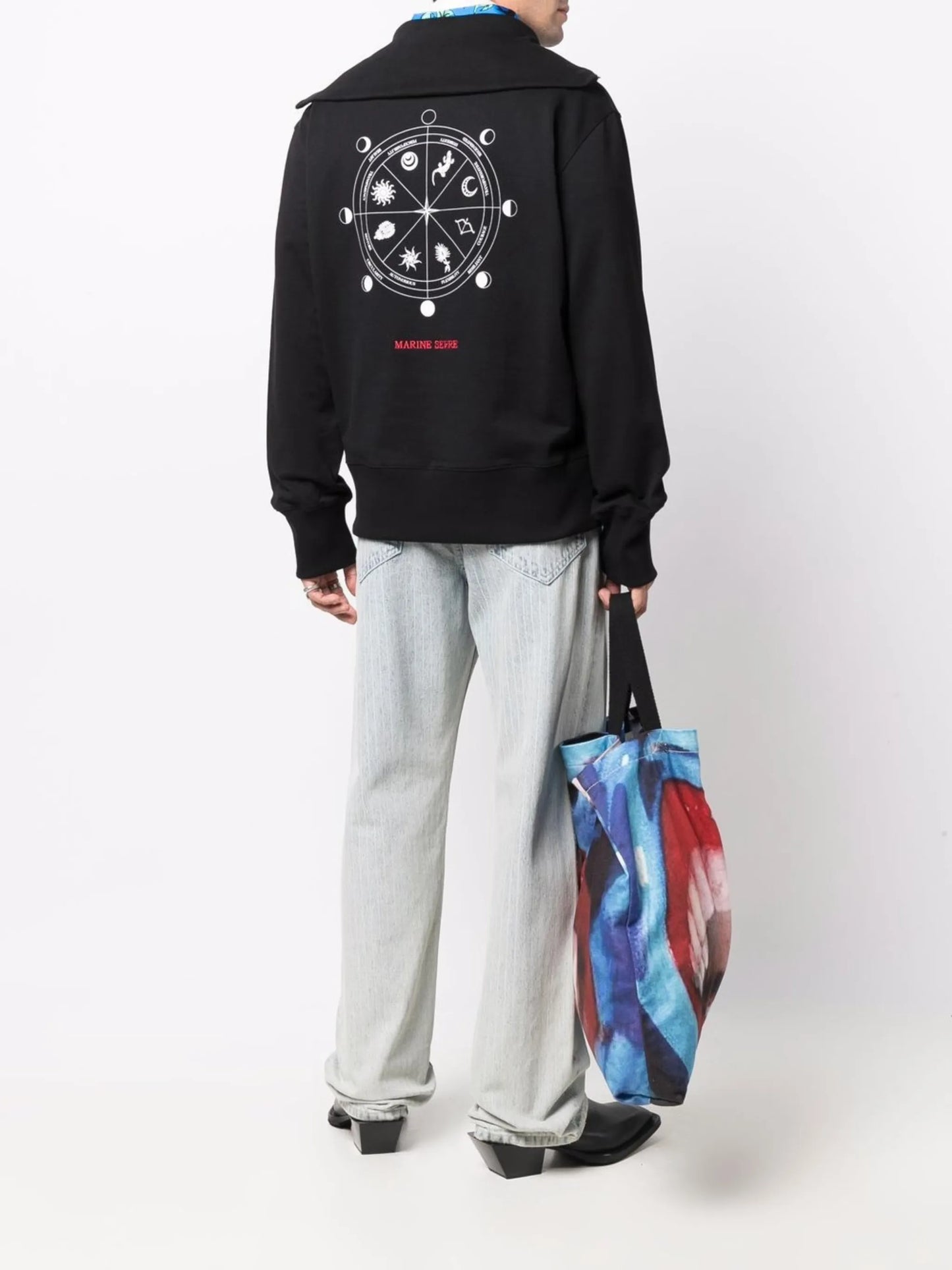 half-zip ecofuturist sweatshirt