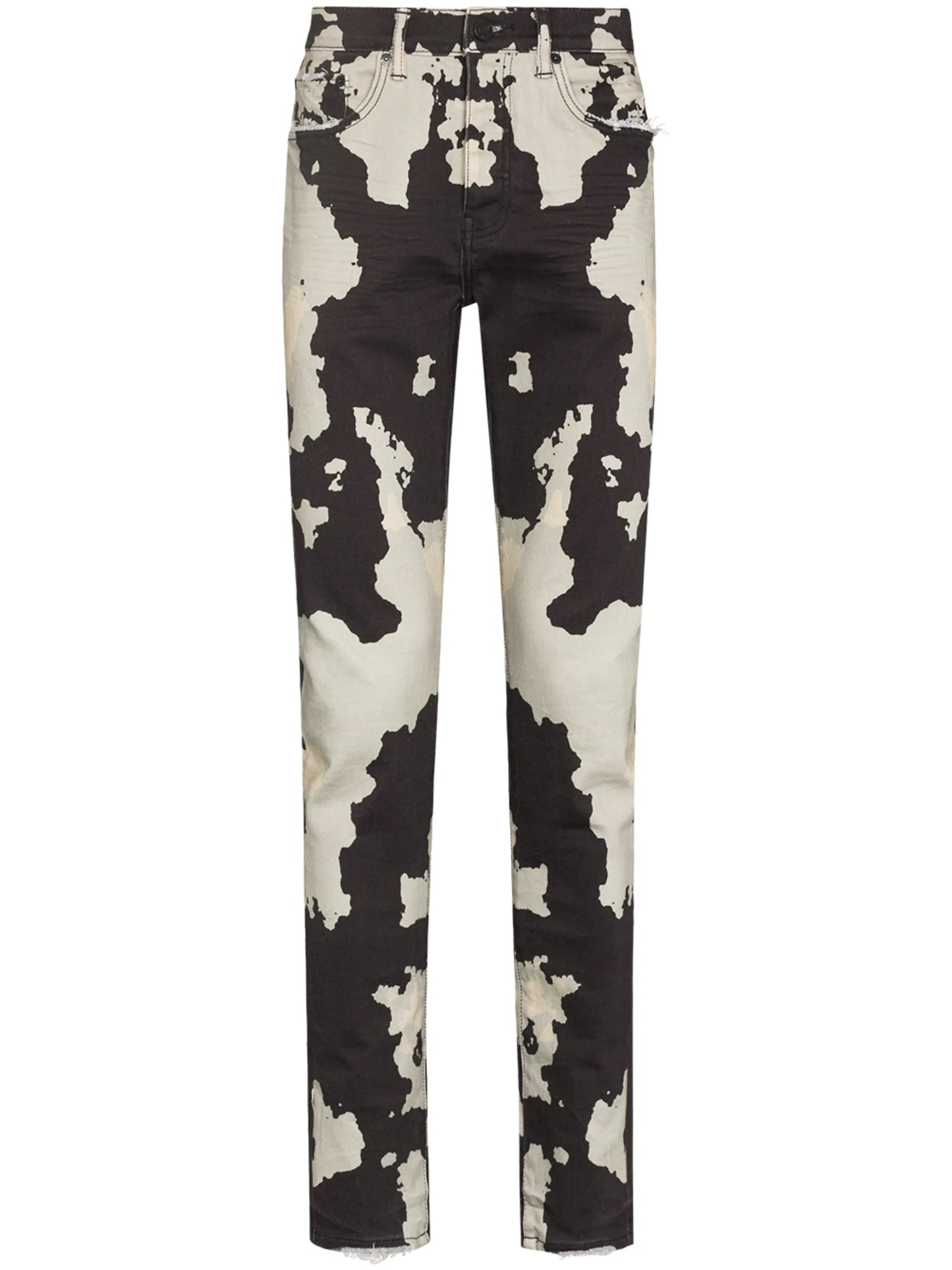 Rorschach printed skinny jeans